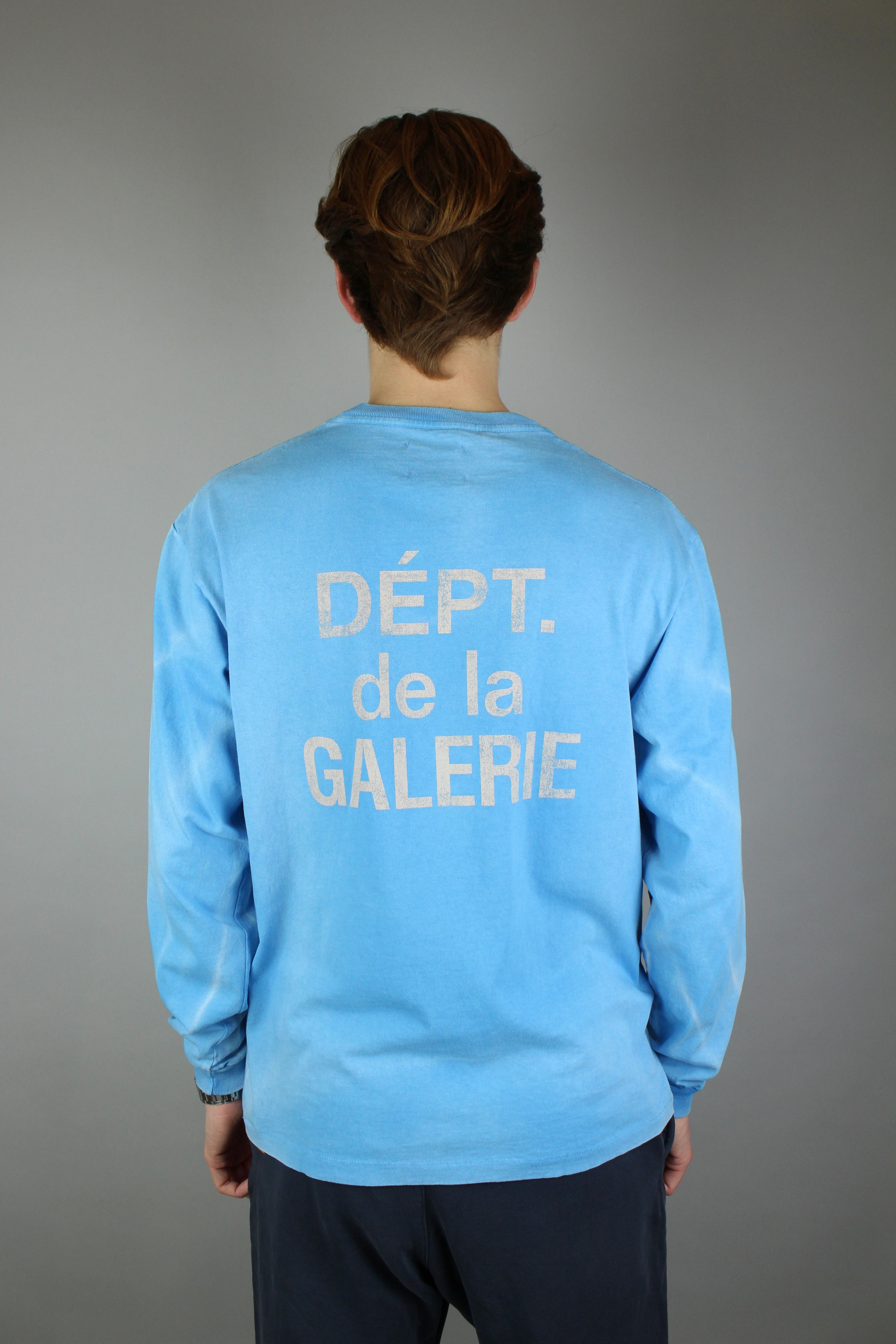 Gallery Dept. French Longsleeve 'Cyan' (Vintage Washing)-9621229535562-The Attic