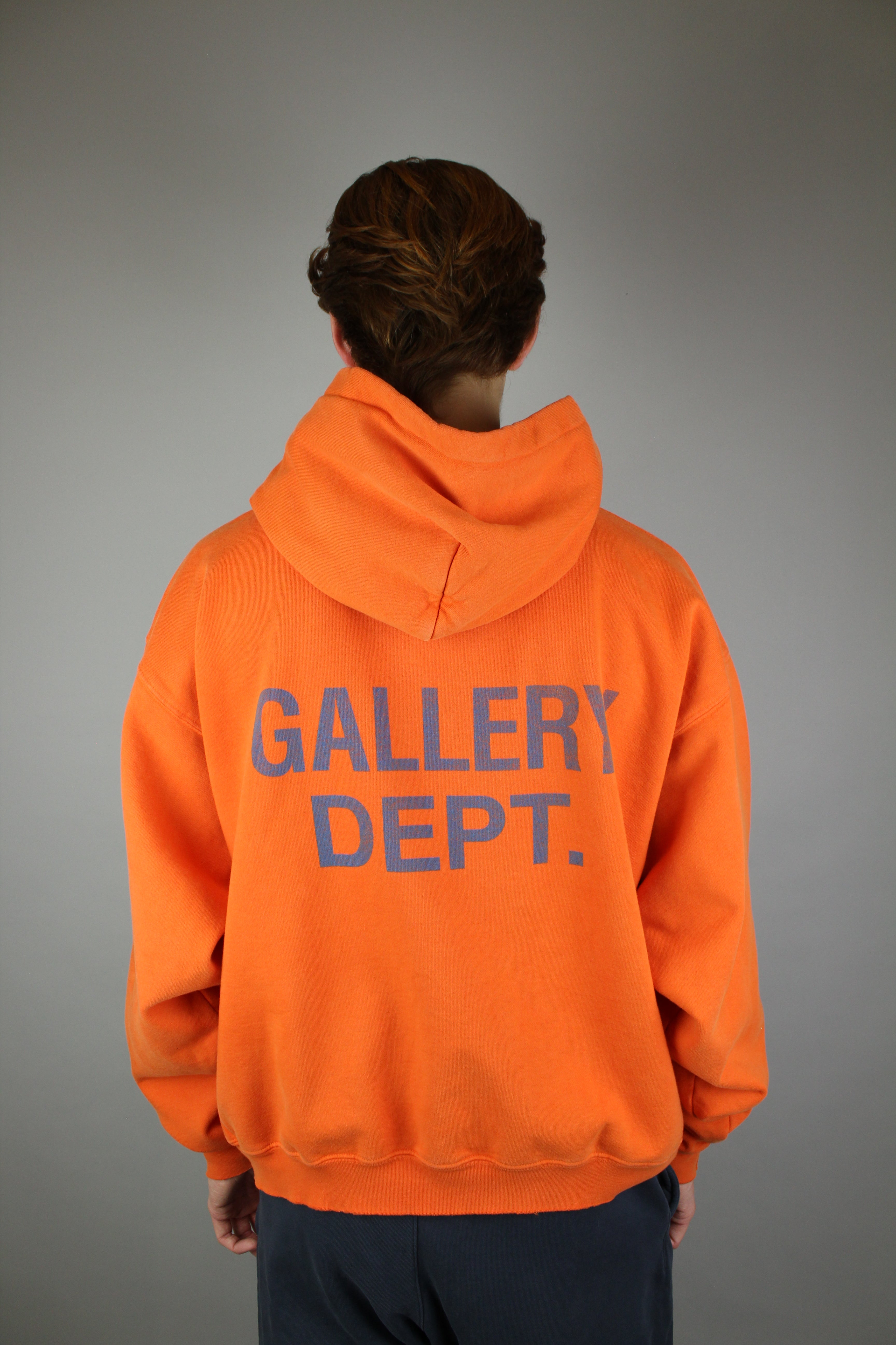 Gallery Dept. 90'S GD Logo Hoodie 'Bright Orange'-9621098529098-The Attic