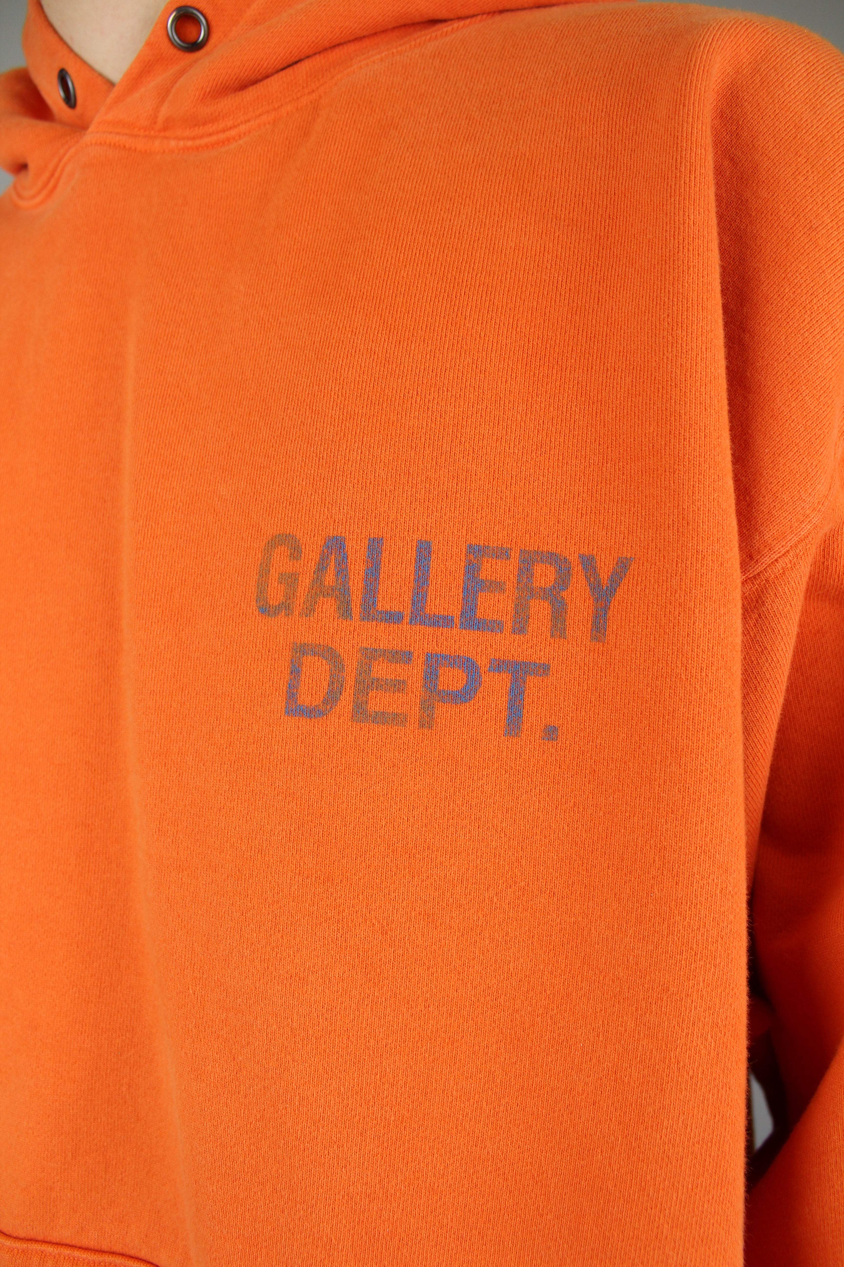 Gallery Dept. 90'S GD Logo Hoodie 'Bright Orange'-9621098529098-The Attic