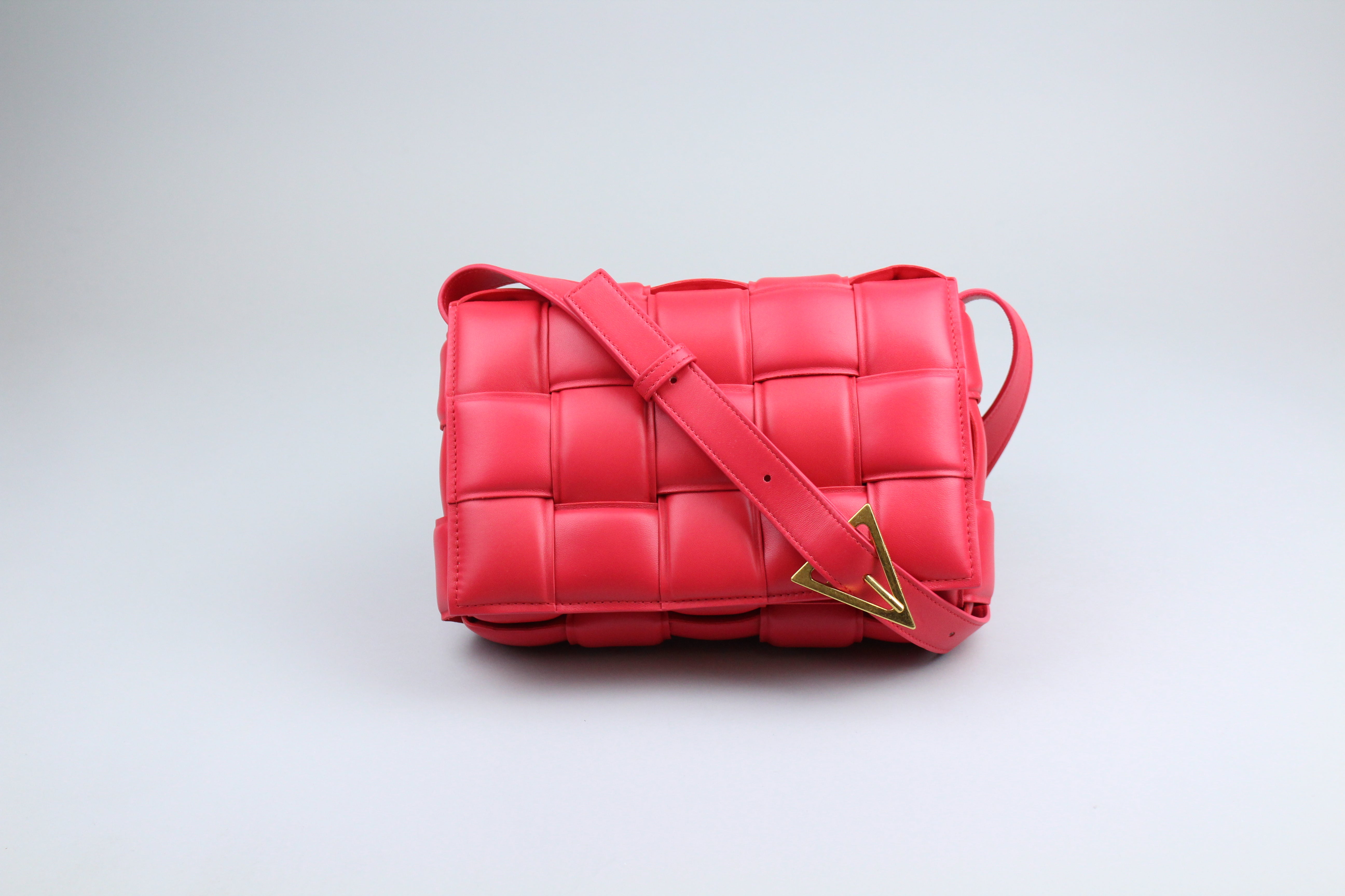 Bottega Veneta Padded Cassette 'Firework Red'-8609663156554-The Attic