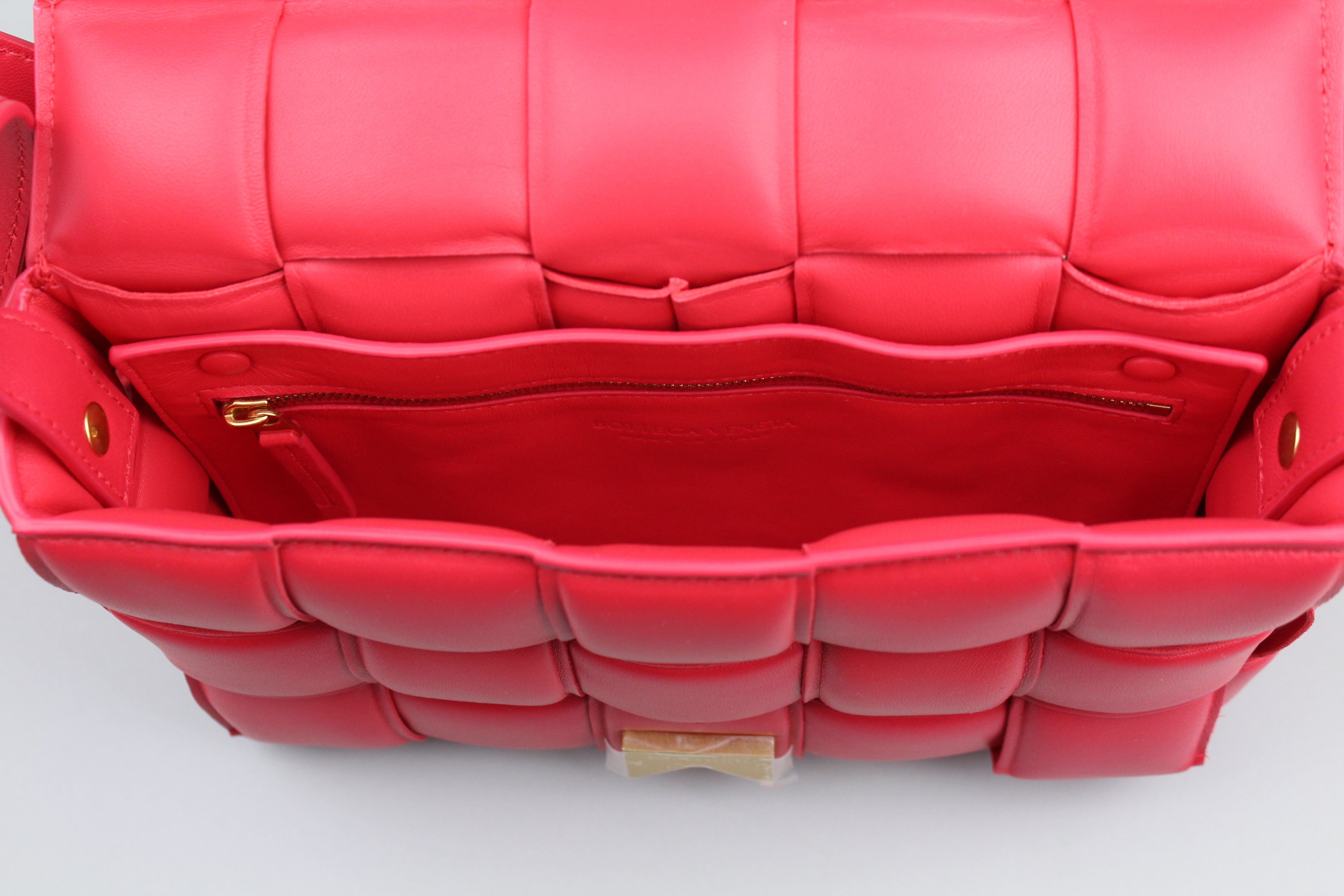 Bottega Veneta Padded Cassette 'Firework Red'-8609663156554-The Attic