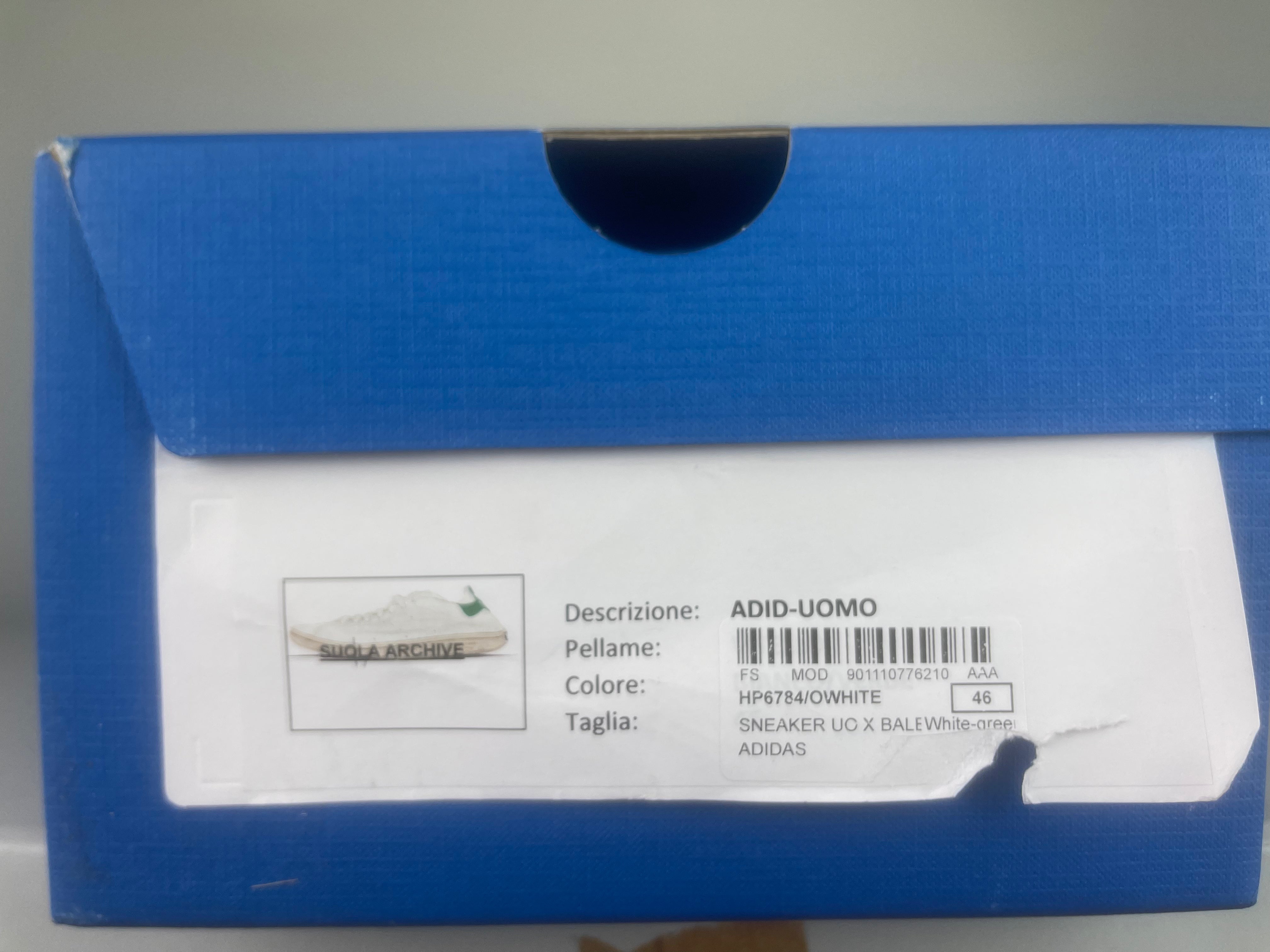 Balenciaga x Adidas Stan Smith 'Worn-Out Off White Green' - Size 46 (ARCHIVE)
