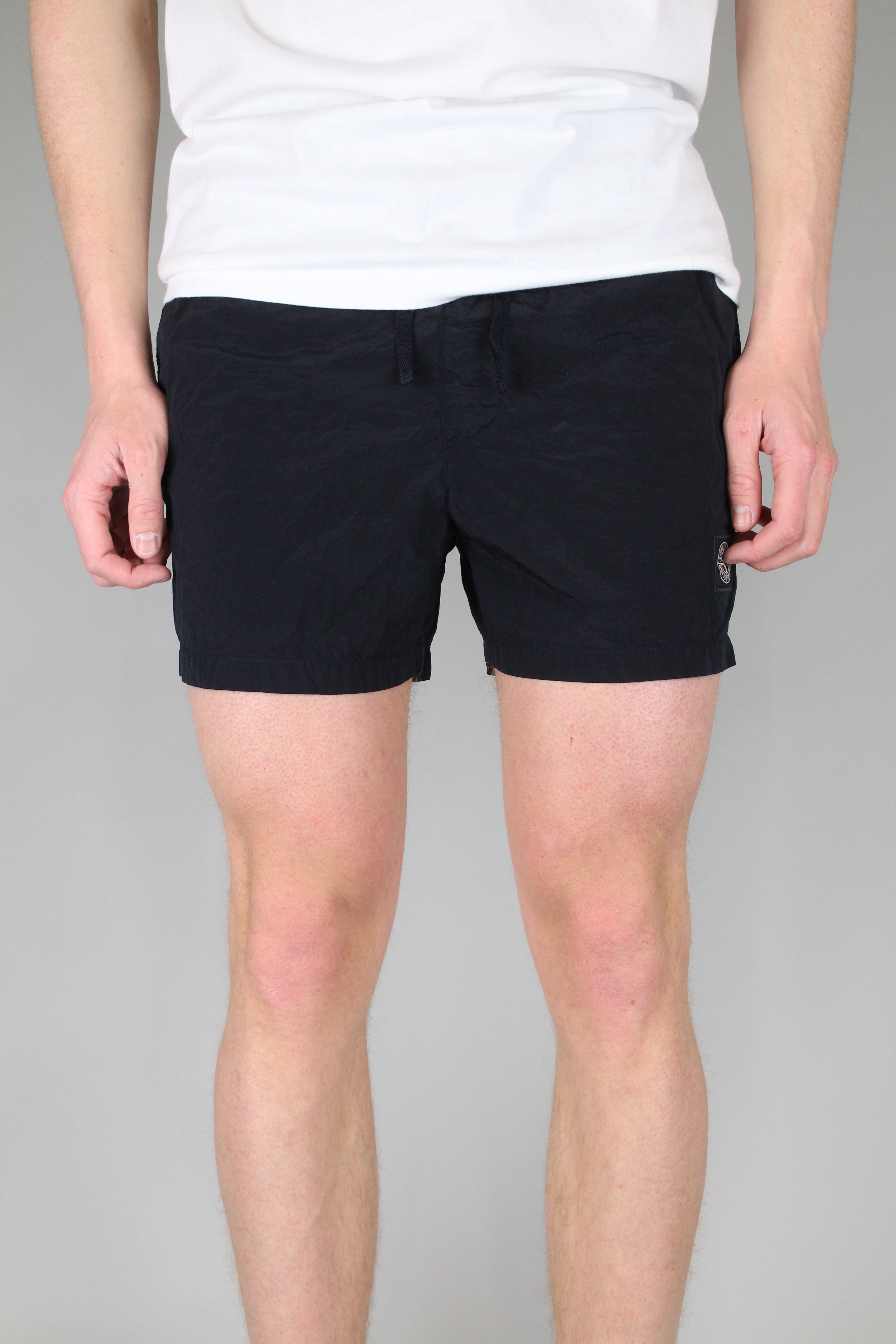 Stone Island Compass Logo Swim Shorts 'Dark Blue'-8747860459850-The Attic