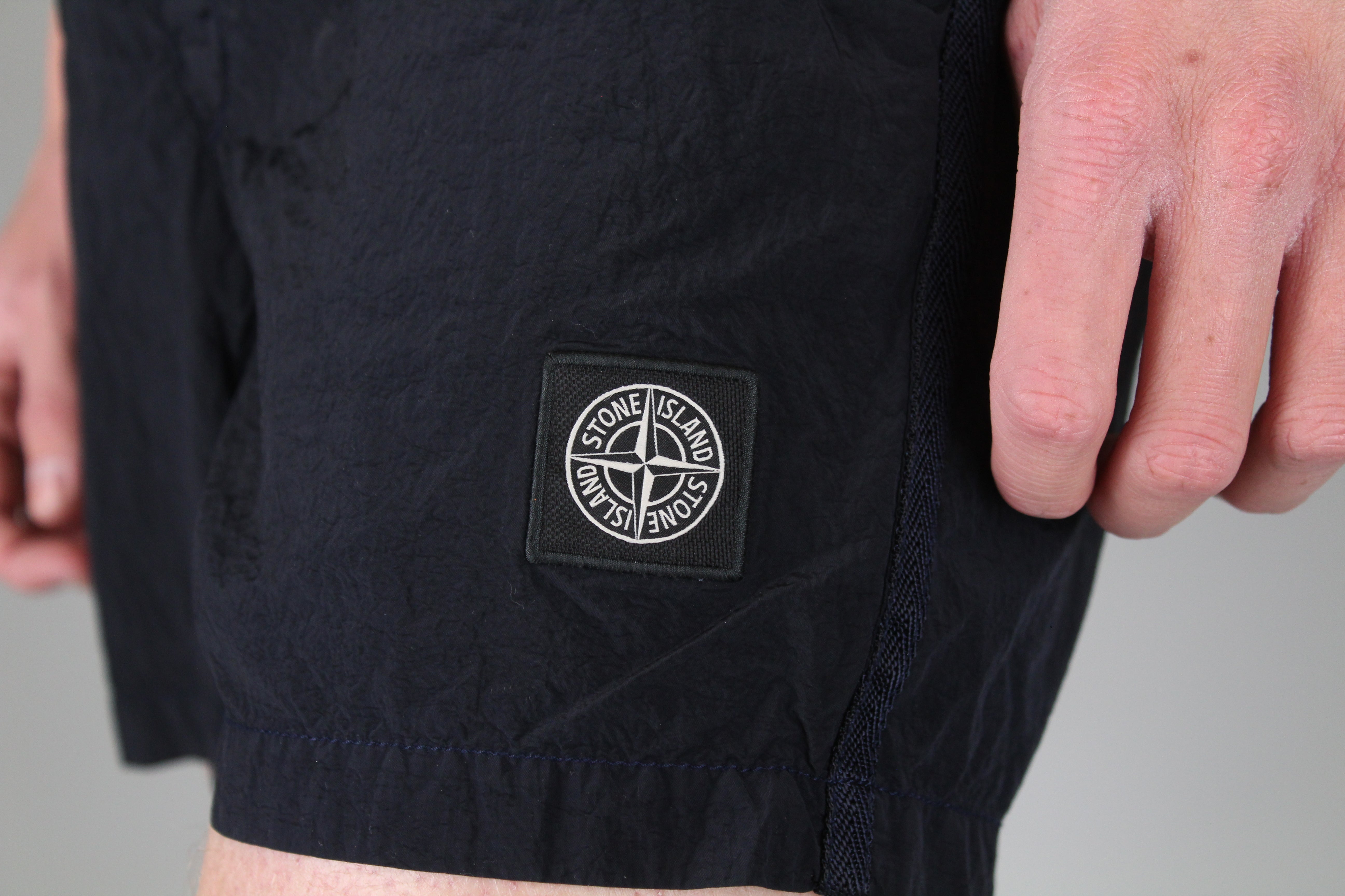 Stone Island Compass Logo Swim Shorts 'Dark Blue'-8747860459850-The Attic