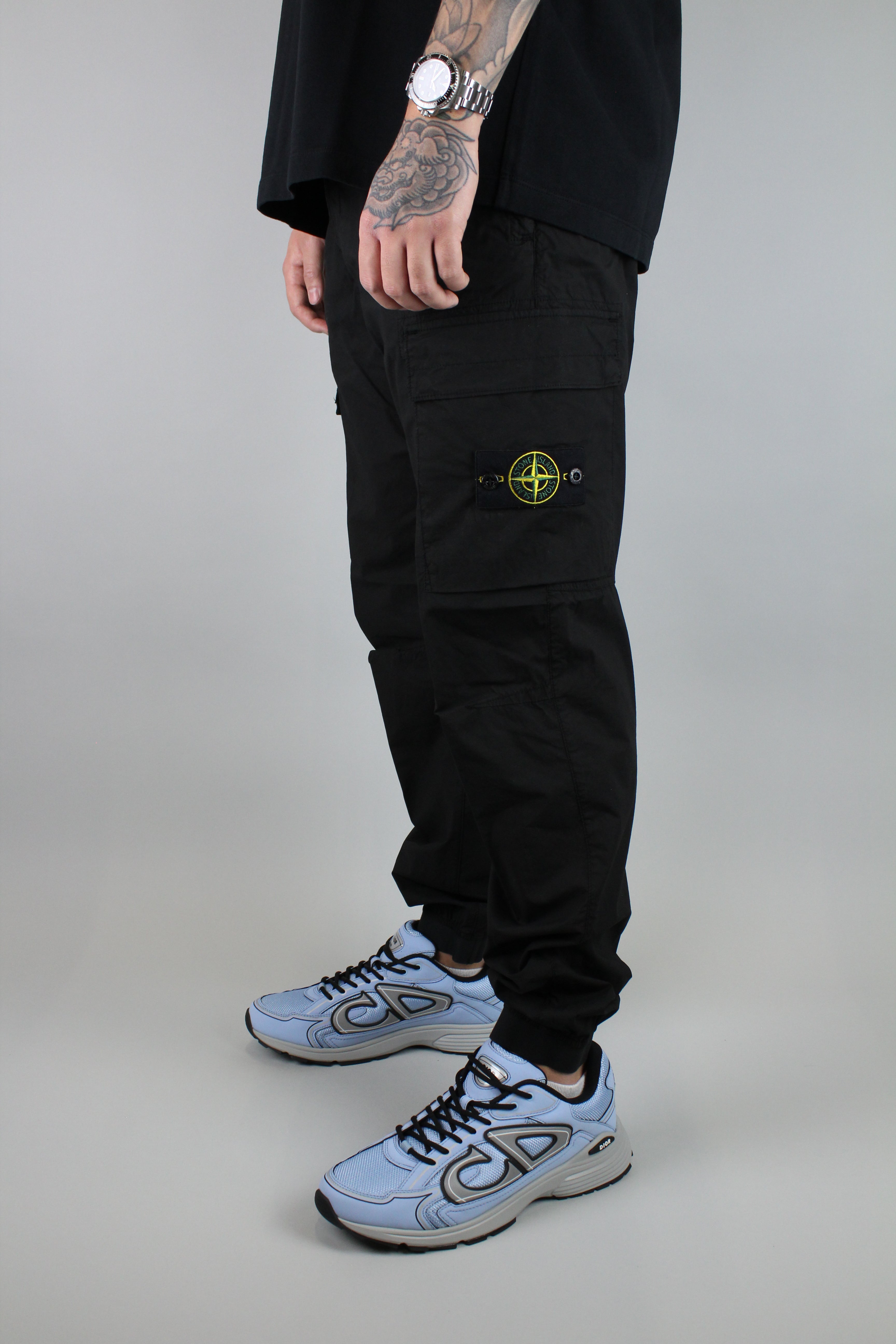 Stone Island Cargo Pants 'Black'-8748040749386-The Attic