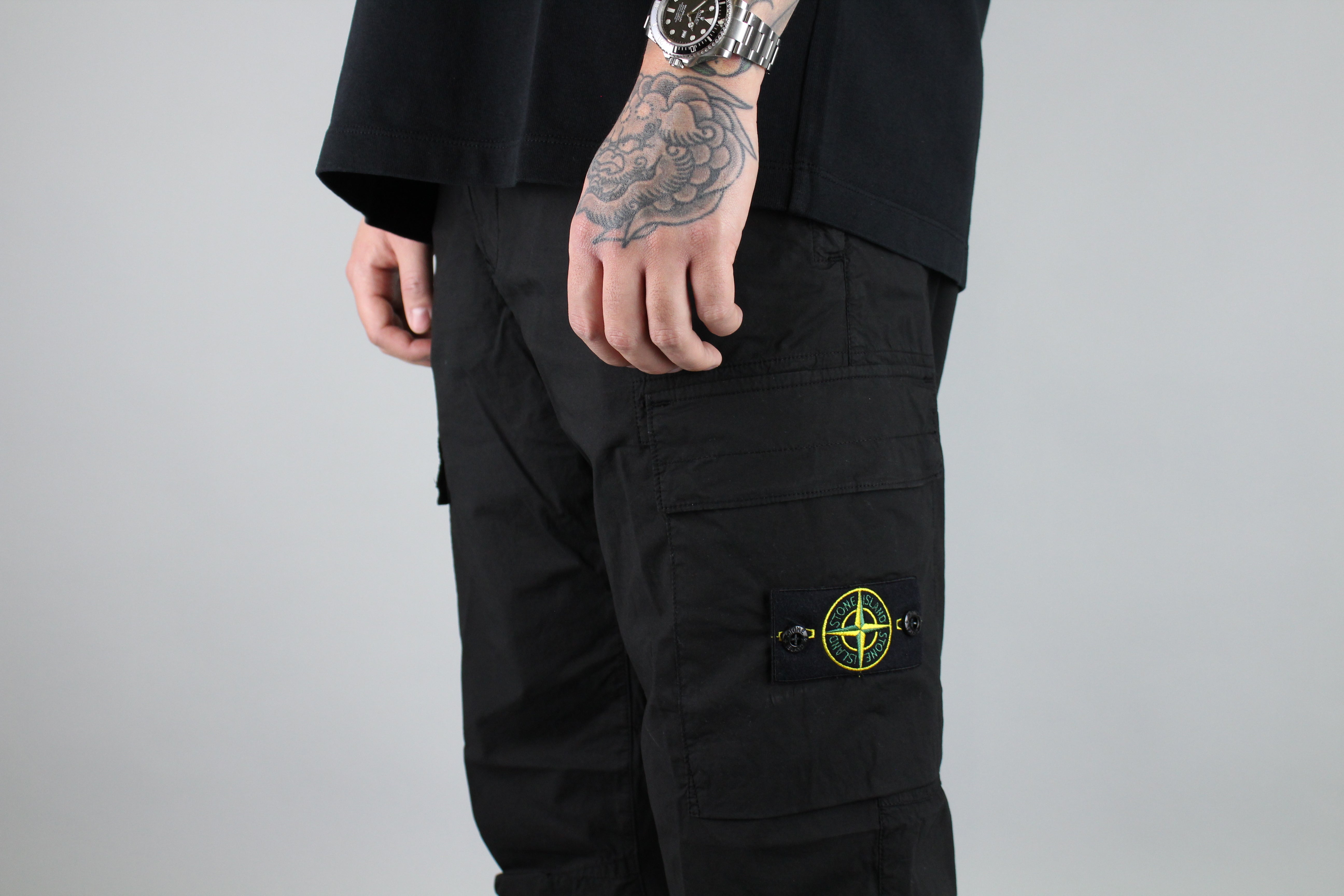 Stone Island Cargo Pants 'Black'-8748040749386-The Attic