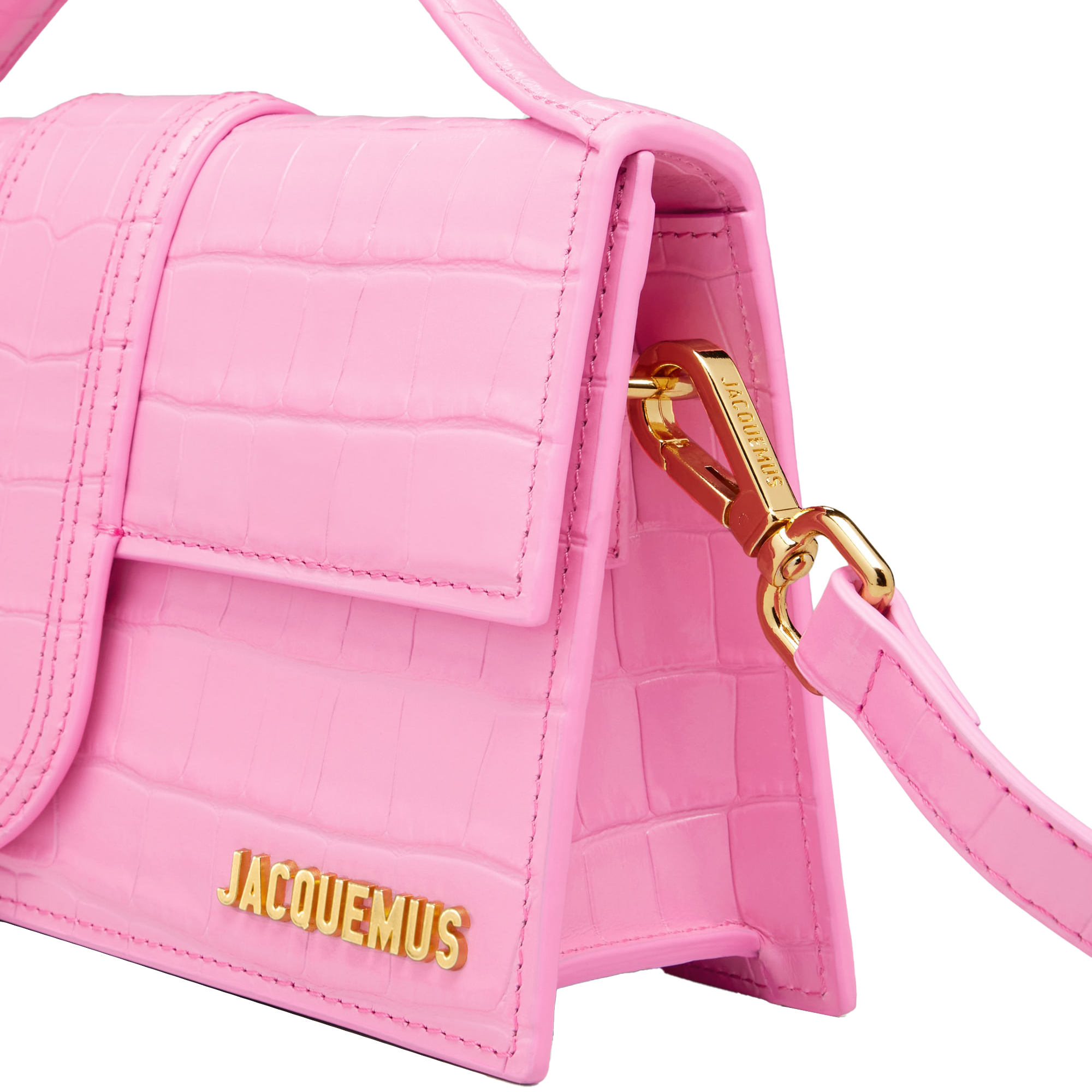 Jacquemus Le Grand Bambino 'Krokodille Pink'