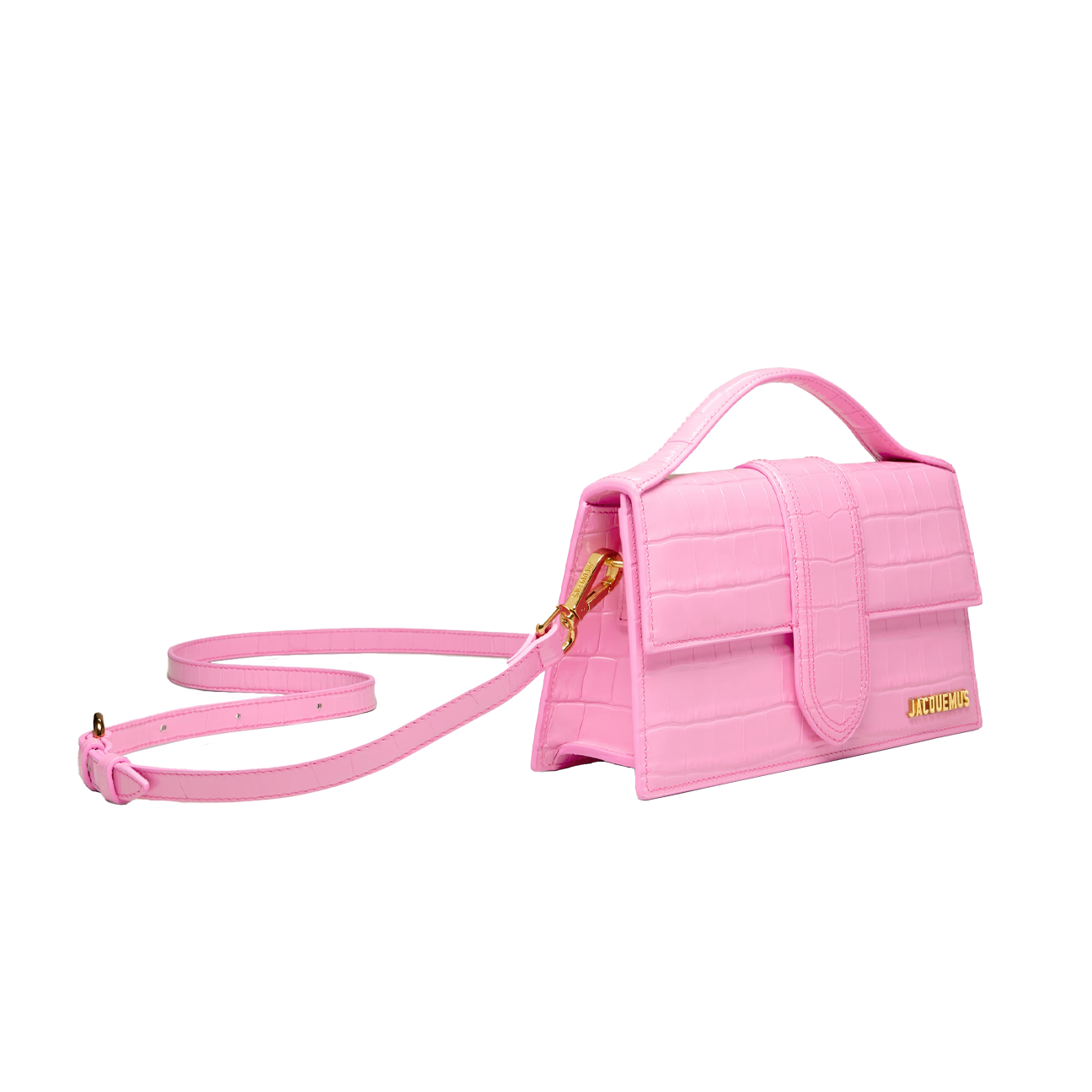 Jacquemus Le Grand Bambino 'Krokodille Pink'