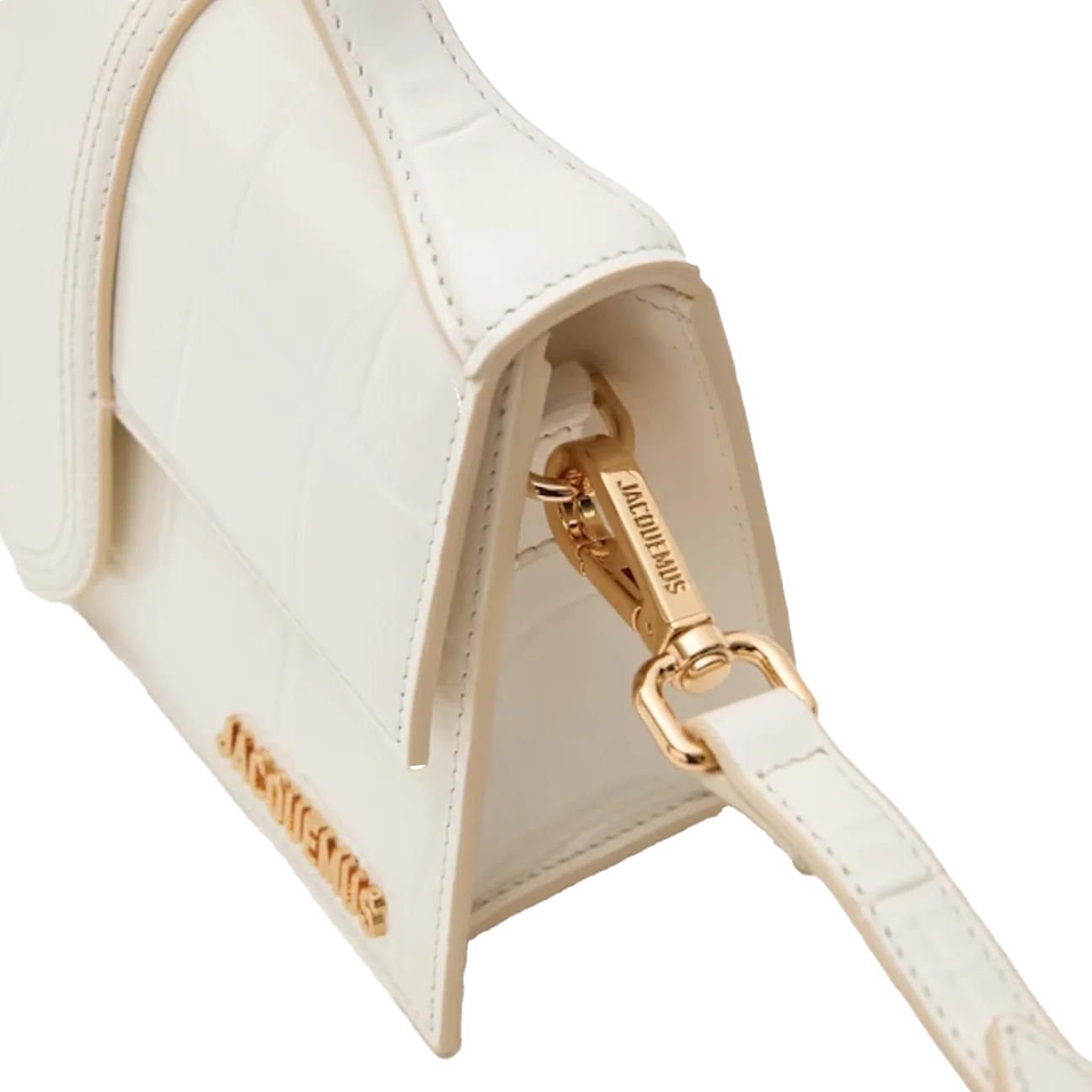 Jacquemus Le Grand Bambino 'Lyse Elfenben Croco'