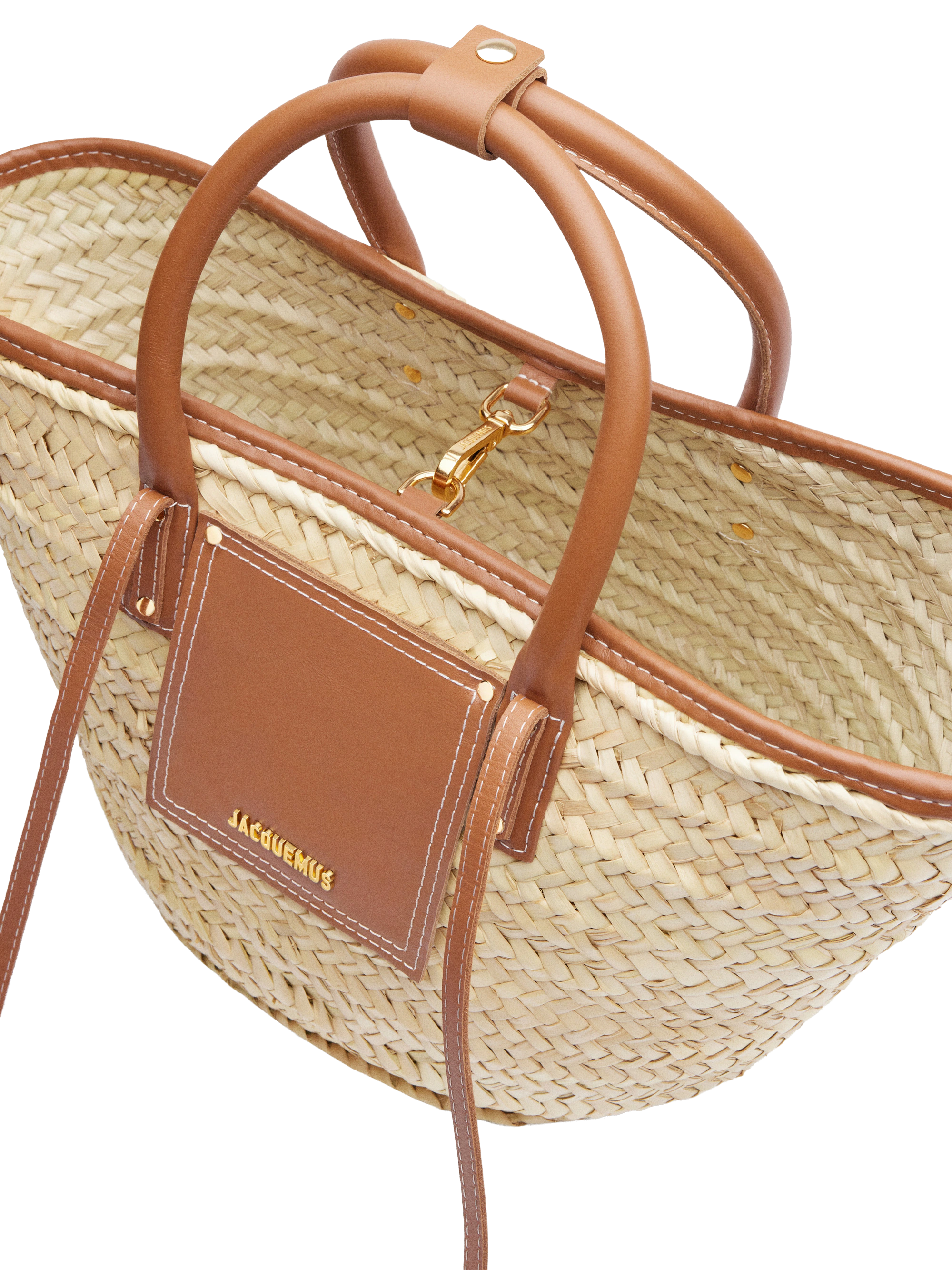 Jacquemus Borsa cesto Soli 'Brown'