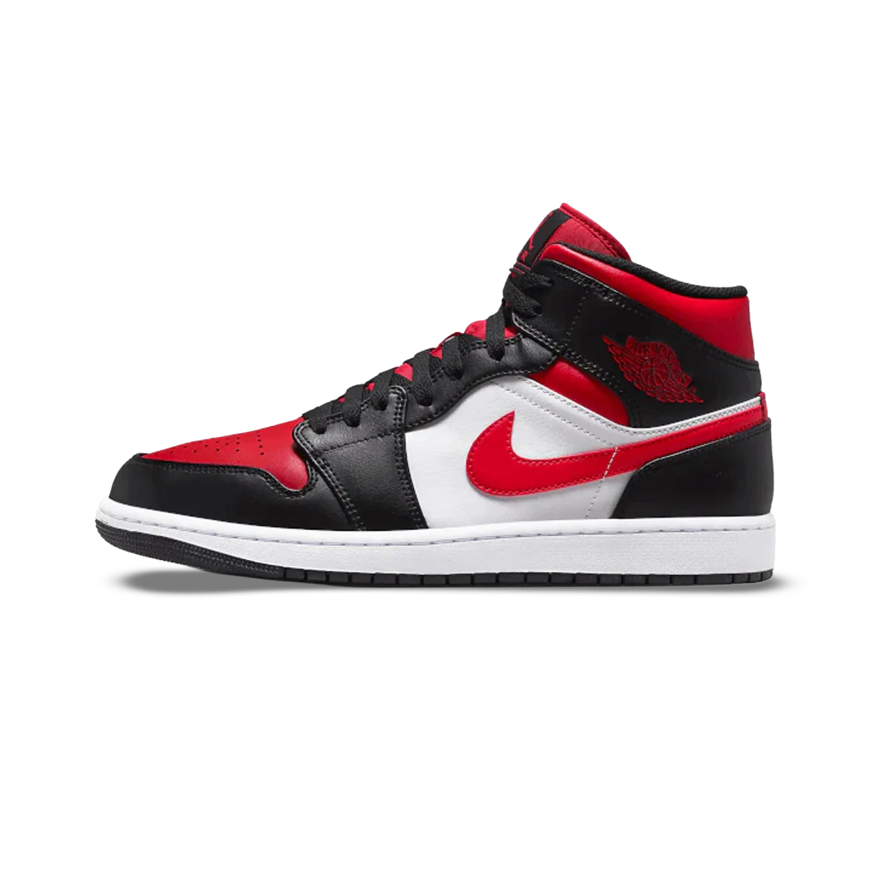 Jordan 1 Mid 'White Black Red' (2022)