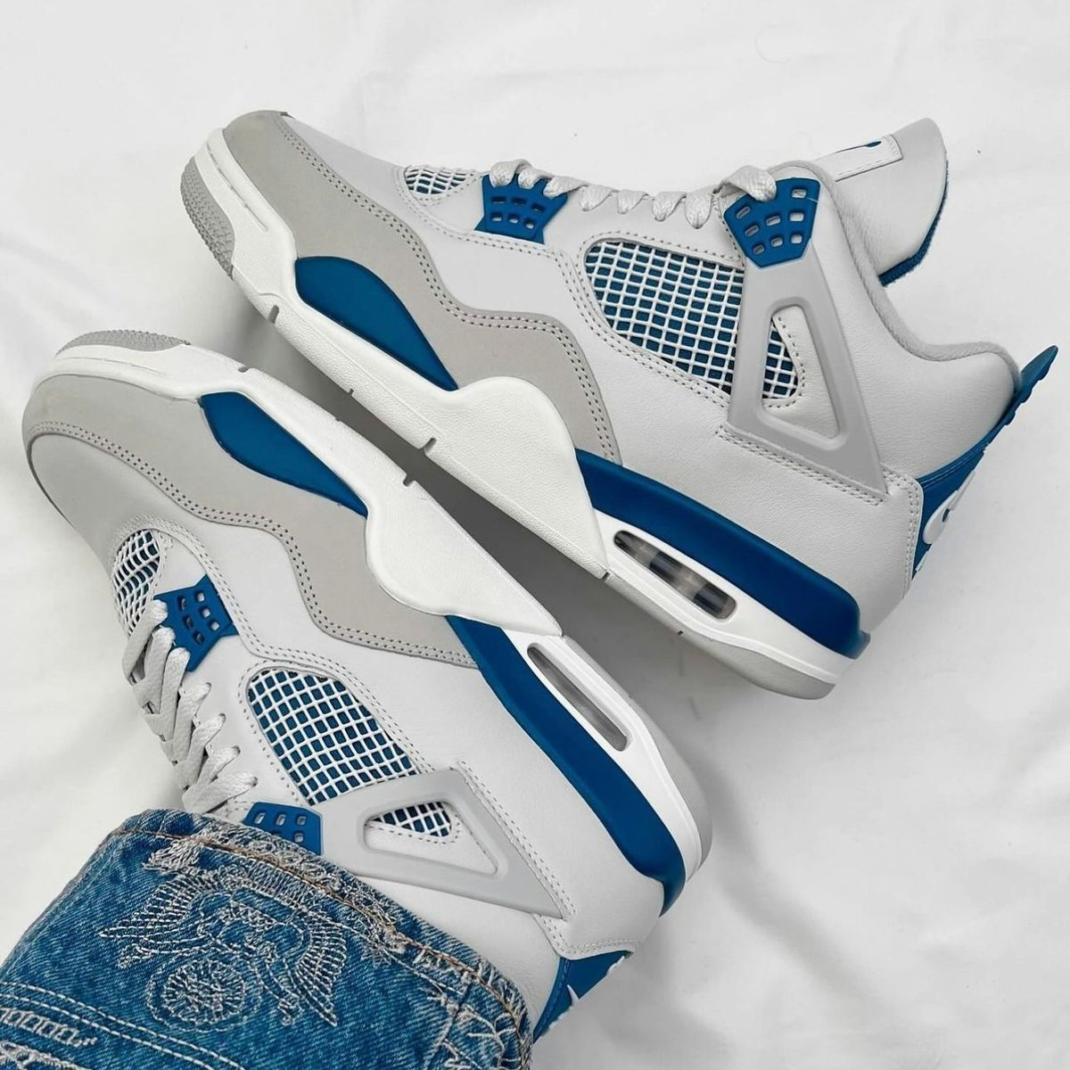 Jordan 4 Retro 'Military Blue' (2024) (GS)