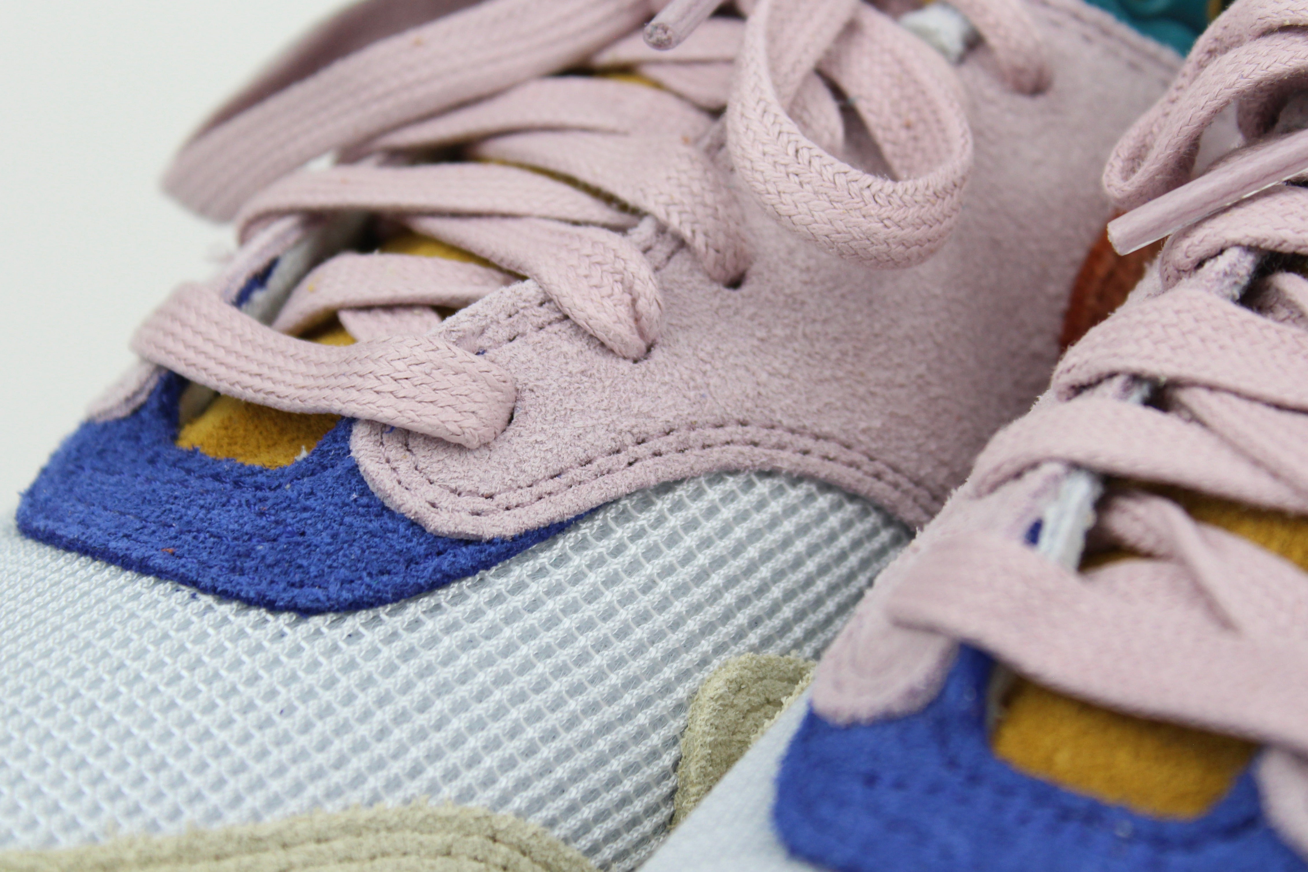Nike Air Max 1 ’87 Premium “Tan Lines” with patchwork suede panels in Plum Fog and Burnt Sunrise. December 2023 release. Shop now!