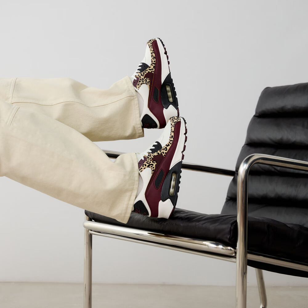 Nike Air Max 90 'Leopard Burgundy'