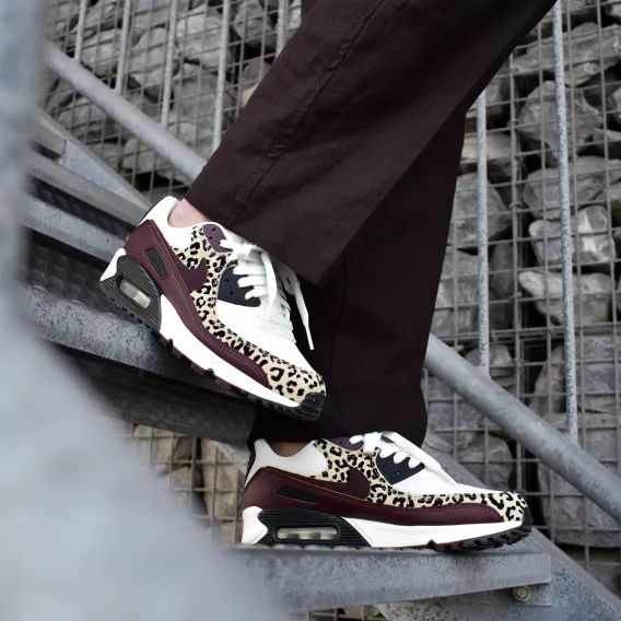 Nike Air Max 90 'Leopard Burgundy'