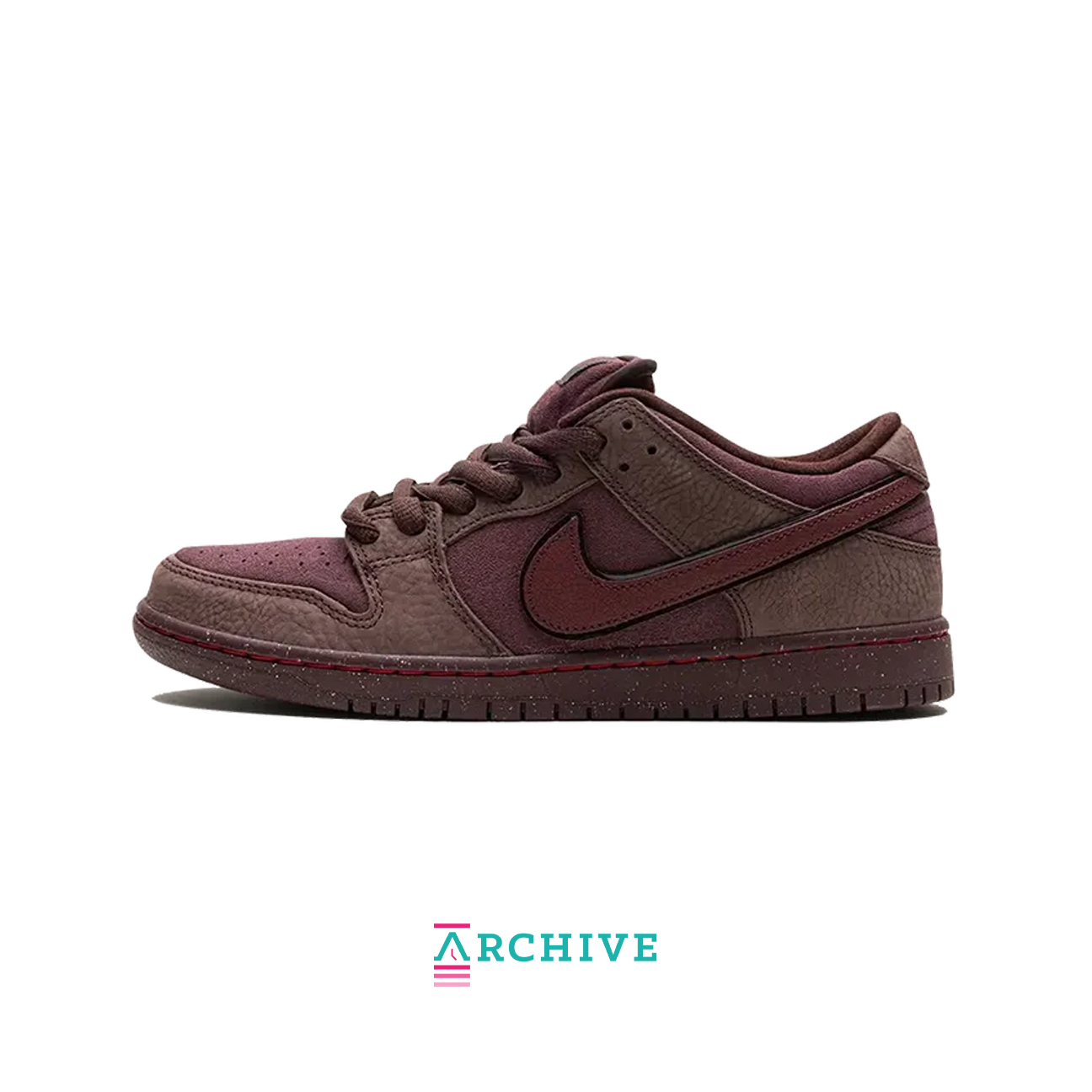 Nike Dunk Low Premium SB 'City of Love Collection - Burgundy Crush' Size 40.5 (ARCHIVE)