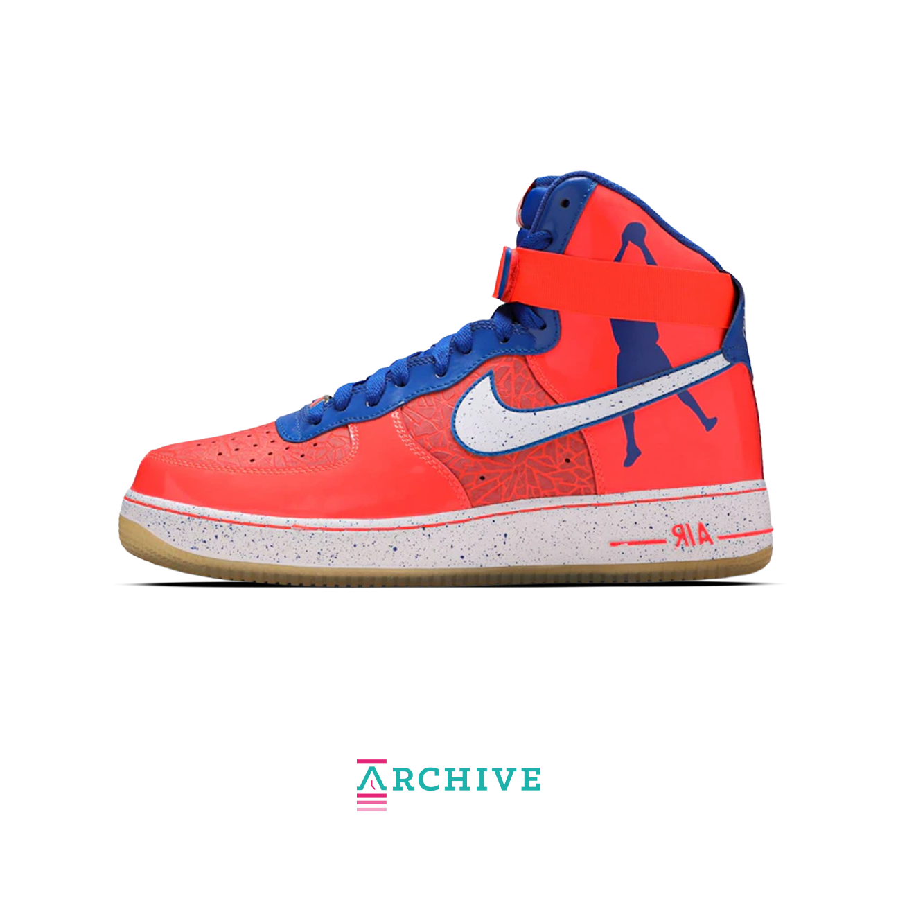Nike Air Force 1 High 'Rasheed Total Crimson' - Size 45 (ARCHIVE)