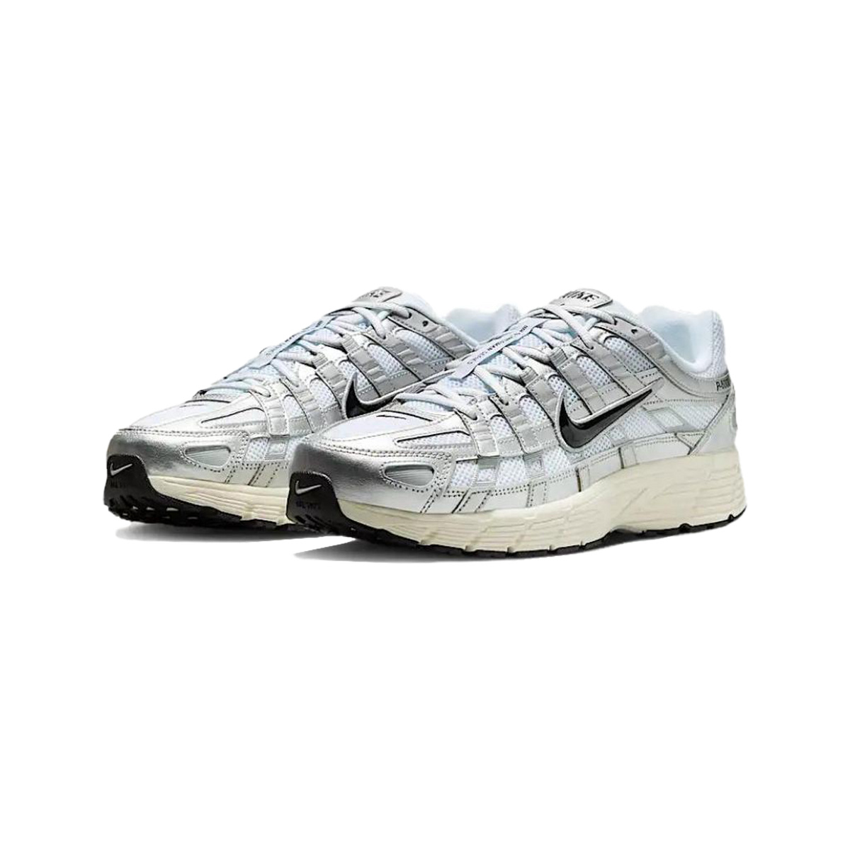 Nike P-6000 'White Metallic Silver Flat Silver Black'