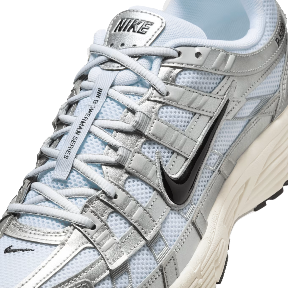 Nike P-6000 'White Metallic Silver Flat Silver Black'