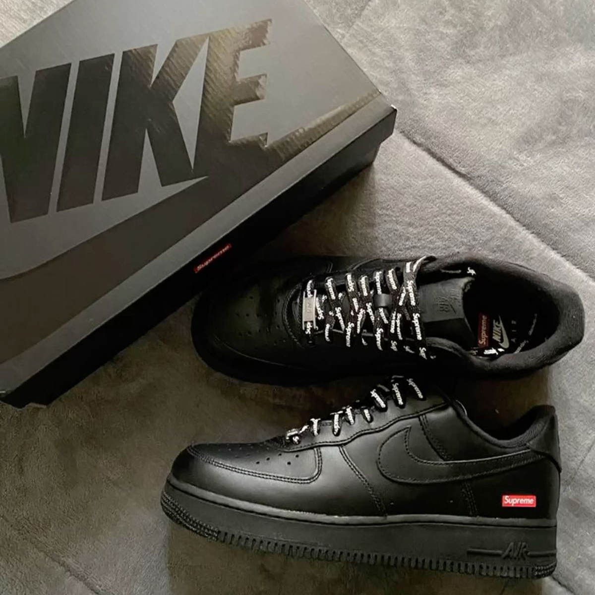 Nike x Supreme Air Force 1 Low 'Black' – The Attic Nike x Supreme Air Force 1 Low 'Black' – The Attic