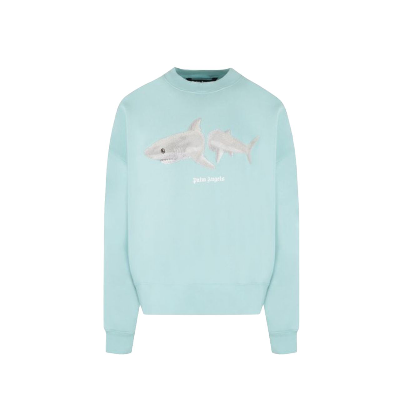 Palm Angels White Shark Sweater 'Blue'