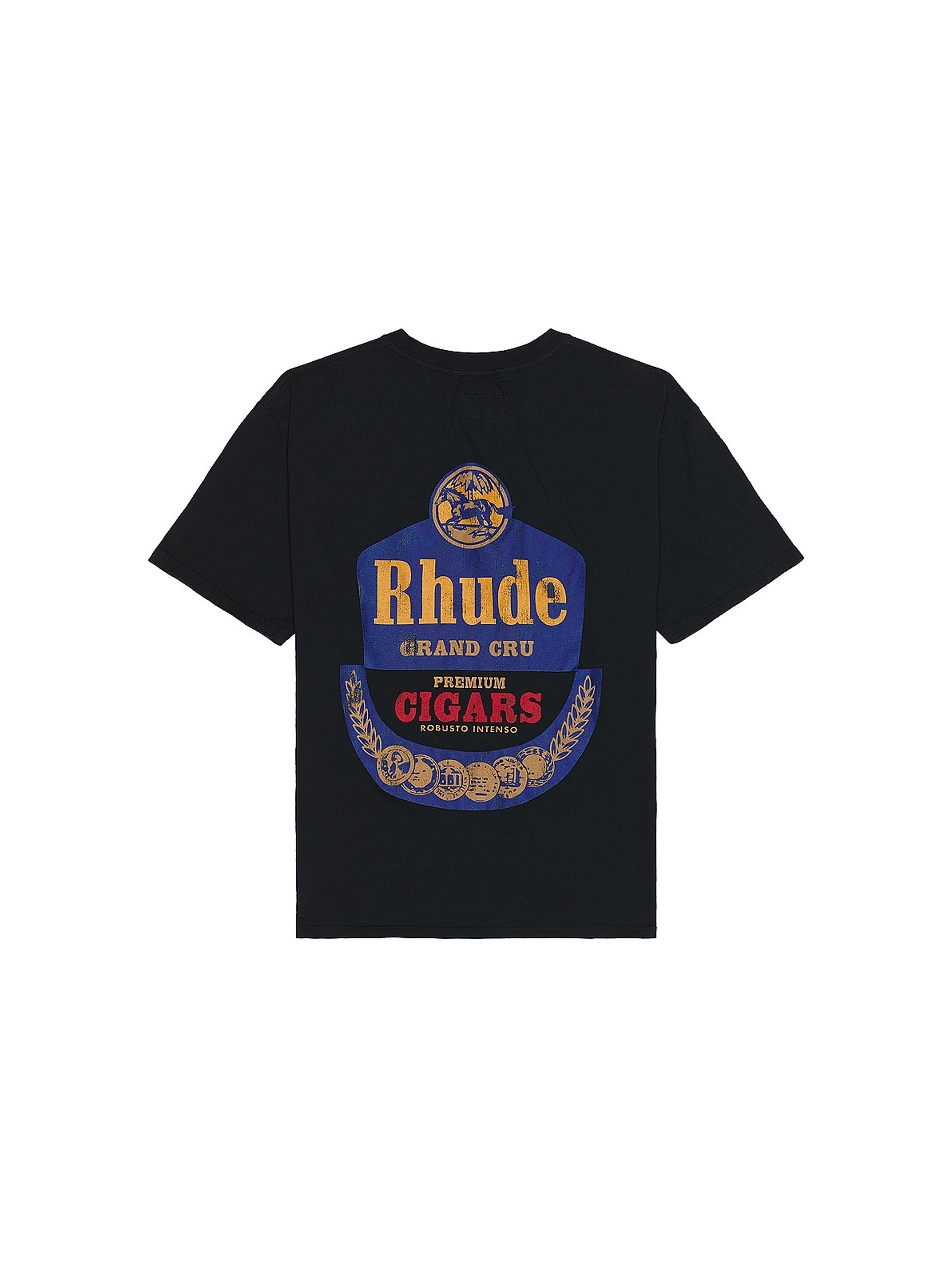 Rhude Grand Cru Tee 'Vintage Black'-9542919356746-The Attic