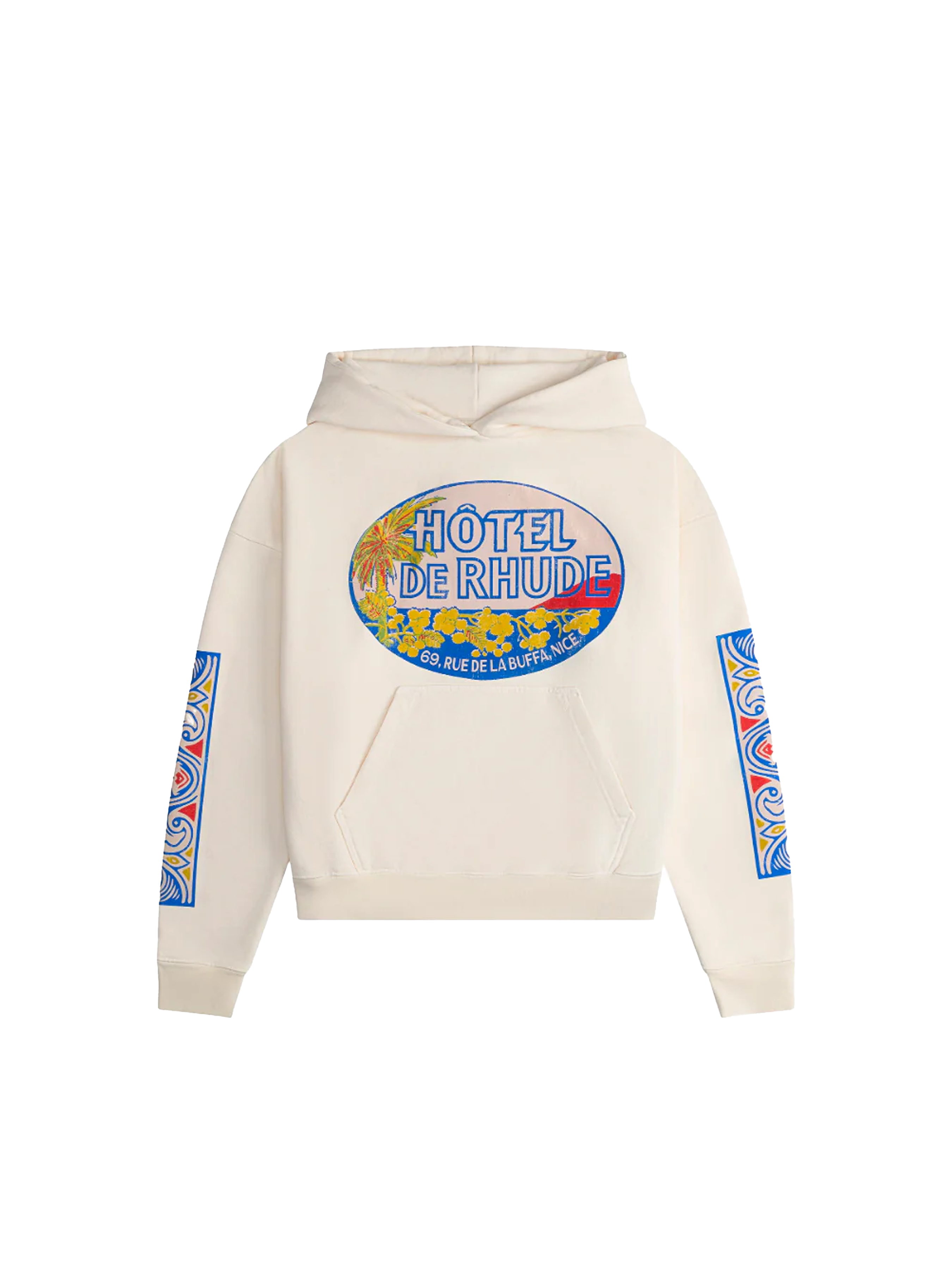 Rhude Hotel Hoodie 'Vintage White'-9620421149002-The Attic