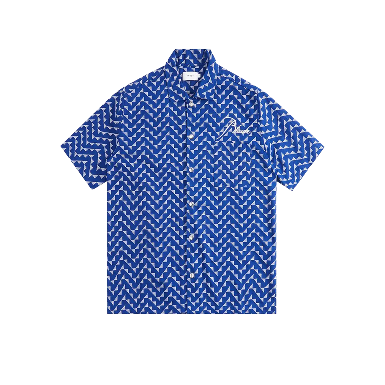 Rhude Logo Beach Front Shirt (Marineblauw)