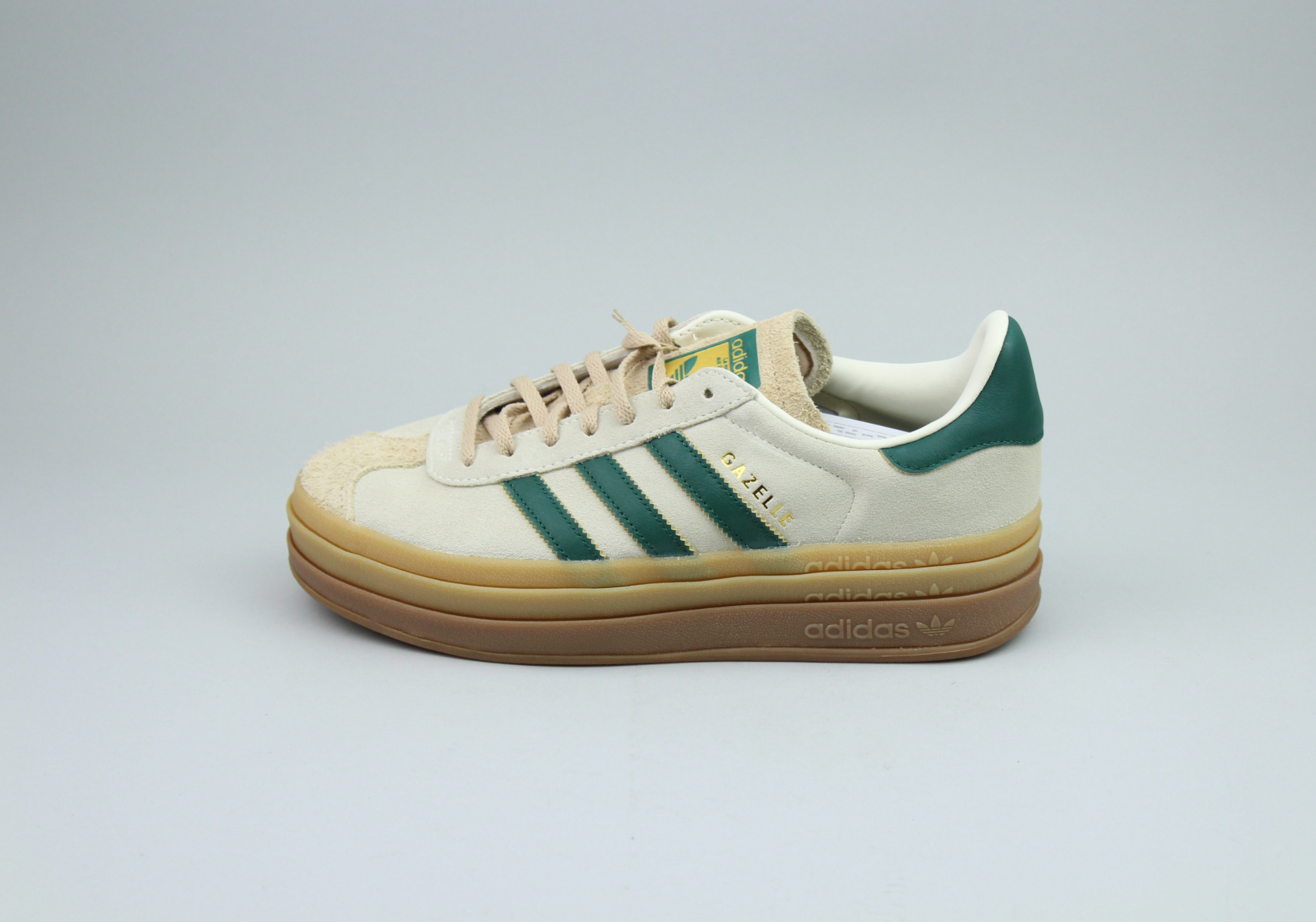 Adidas Gazelle Bold 'Cream Collegiate Green' (Women's) The Attic Adidas Gazelle Bold 'Cream Collegiate Green' (Women's) The Attic