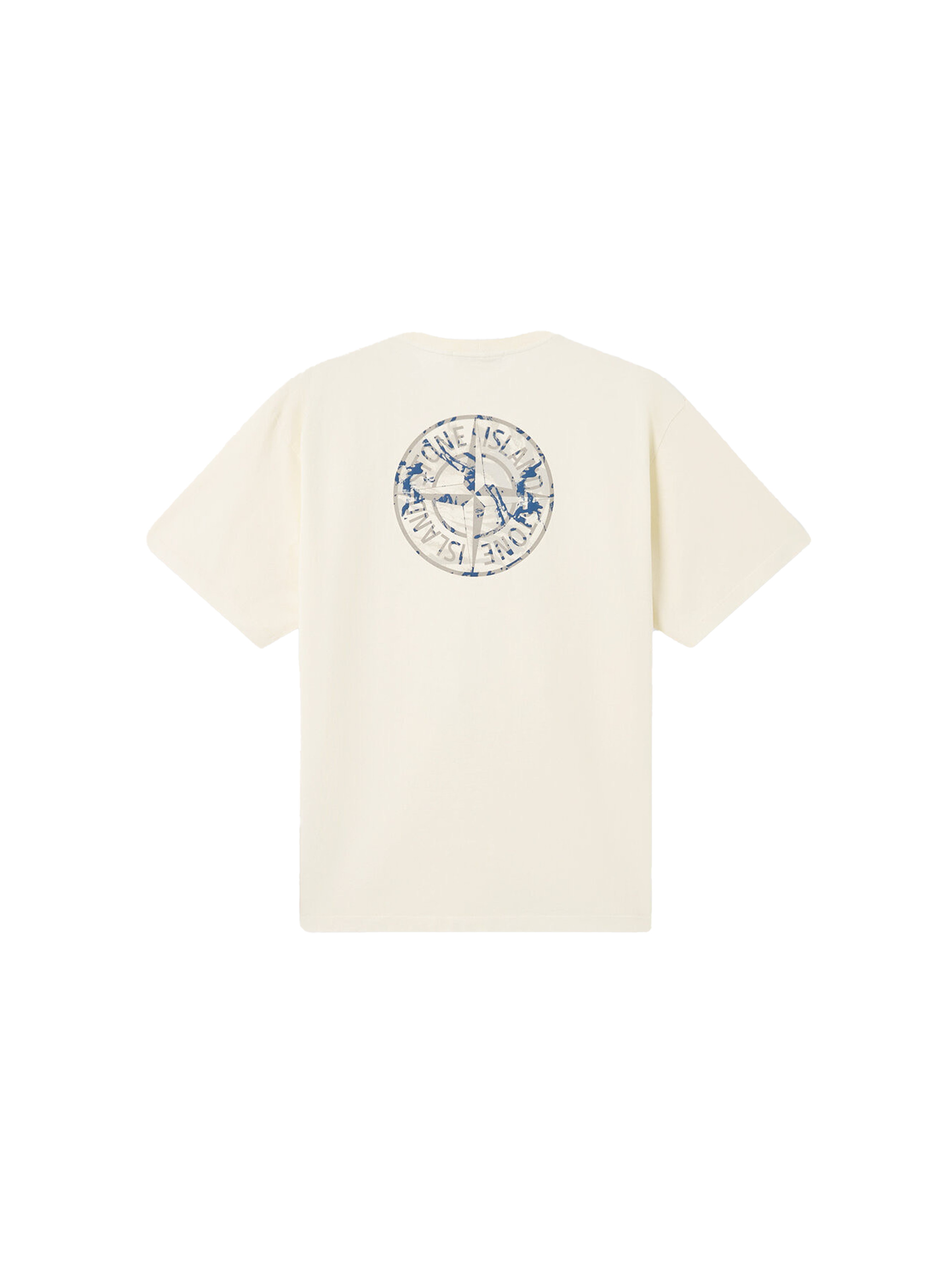 Stone Island 21002RC Combed Organic Cotton Jersey 'White/Blue'-10124854001994-The Attic