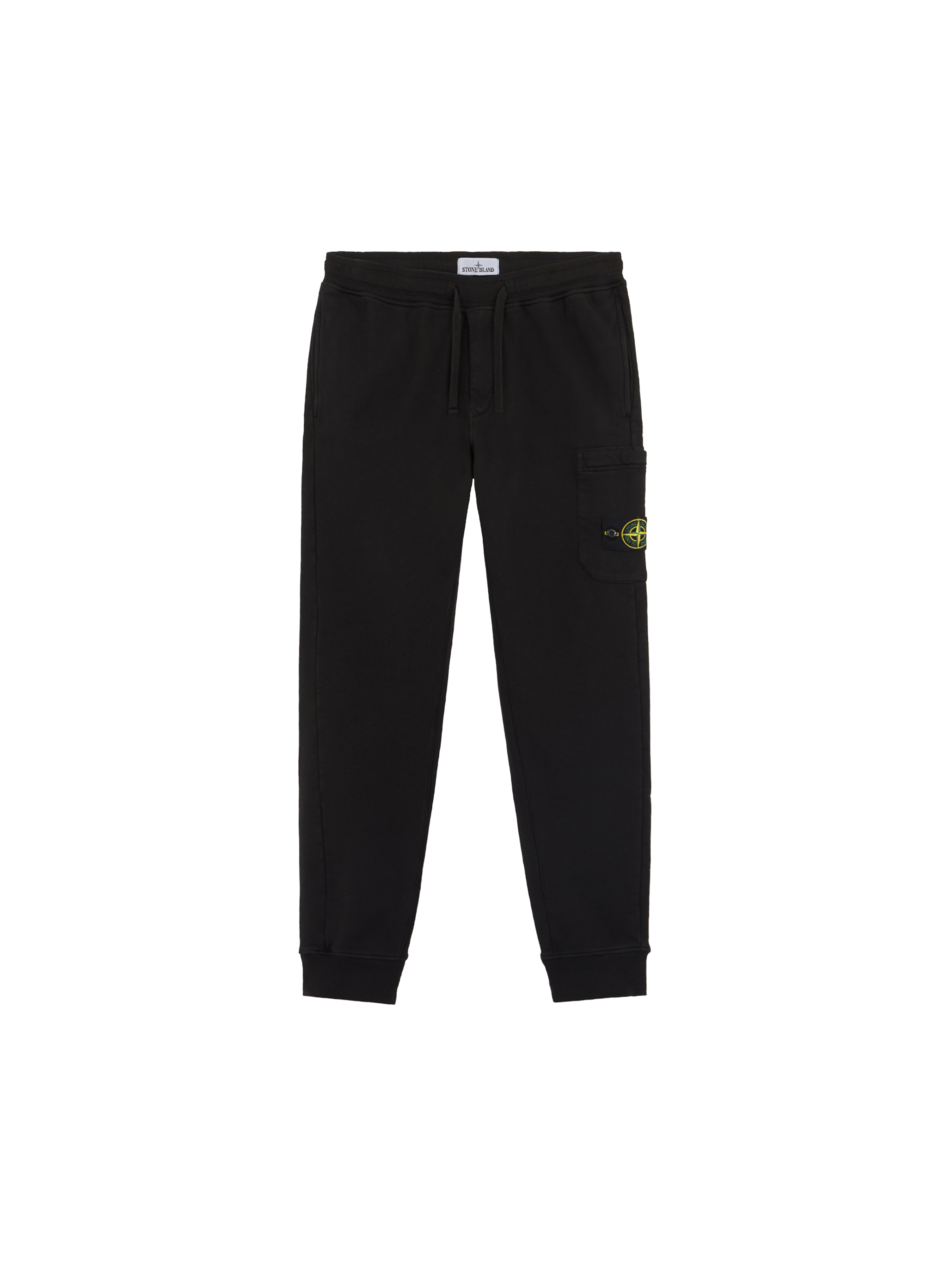 Stone Island Fleece Sweatpants 'Black'-9517002785098-The Attic