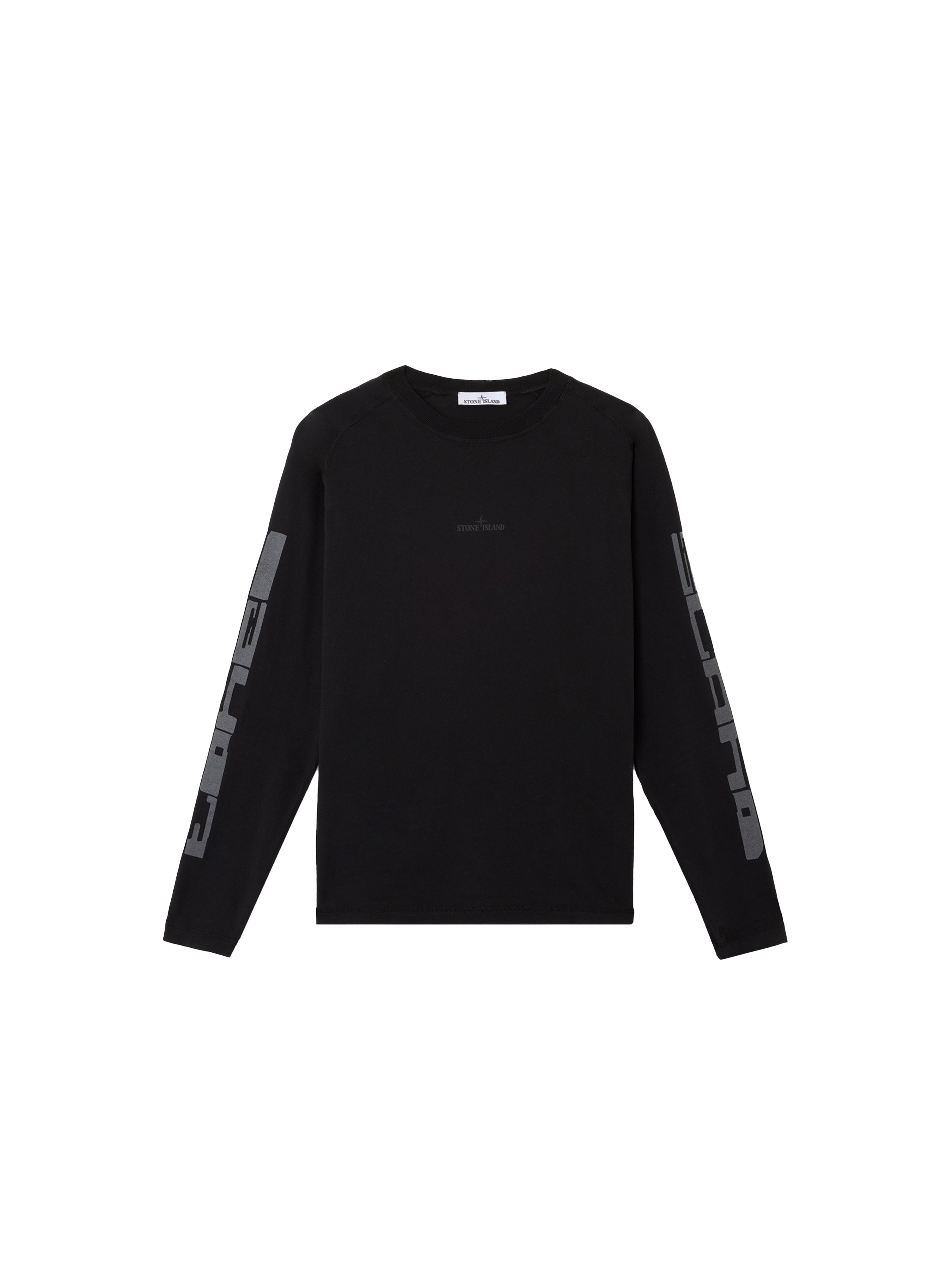 Stone Island Reflective Institutional Three Longsleeve 'Black'-10015597625674-The Attic