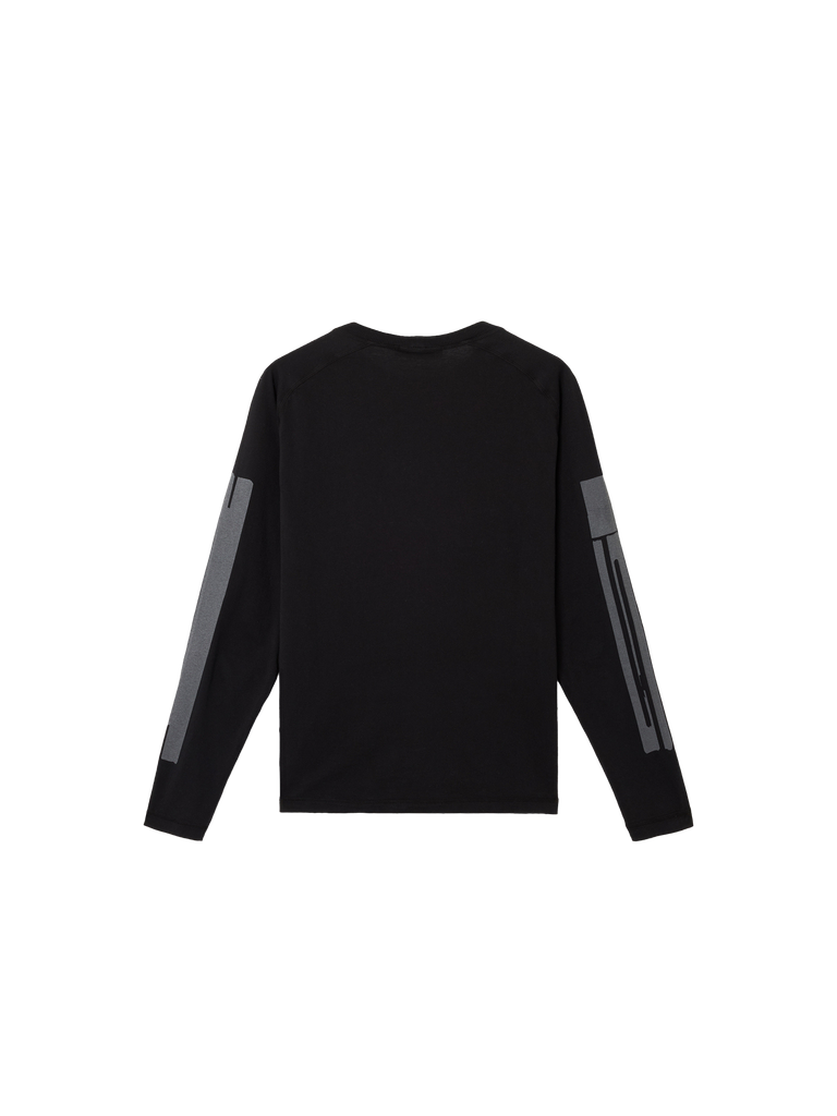 Stone Island Reflective Institutional Three Longsleeve 'Black'-10015597625674-The Attic