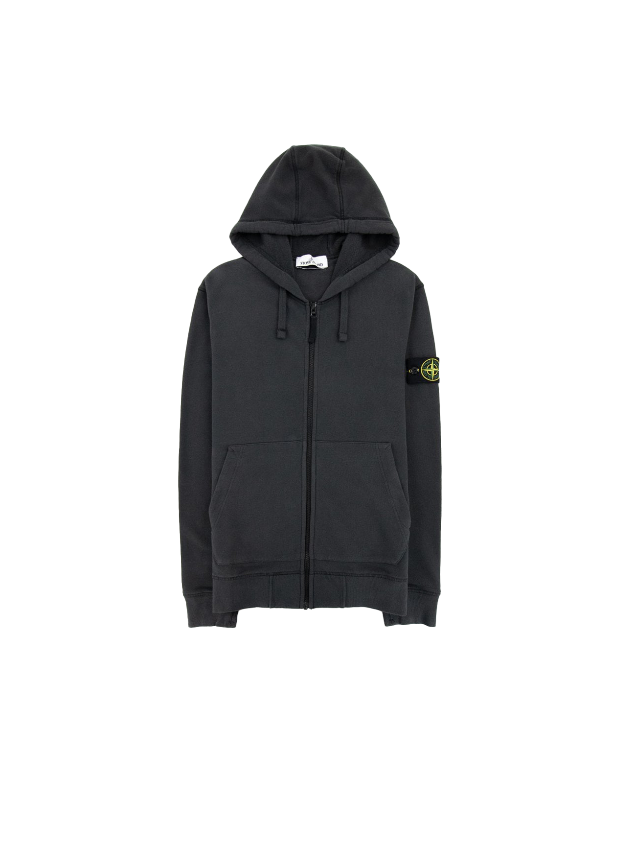 Stone Island Regular Fit Hooded Zip-Up 'Charcoal'