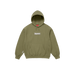 supreme box logo hoodie light olive – heavyweight fleece hoodie with red box logo, iconic streetwear piece at The Attic