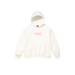 supreme box logo hoodie white with pink logo heavyweight fleece streetwear hoodie, premium edition at The Attic