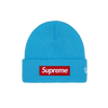 Supreme New Era Box Logo Beanie 'Cyan'