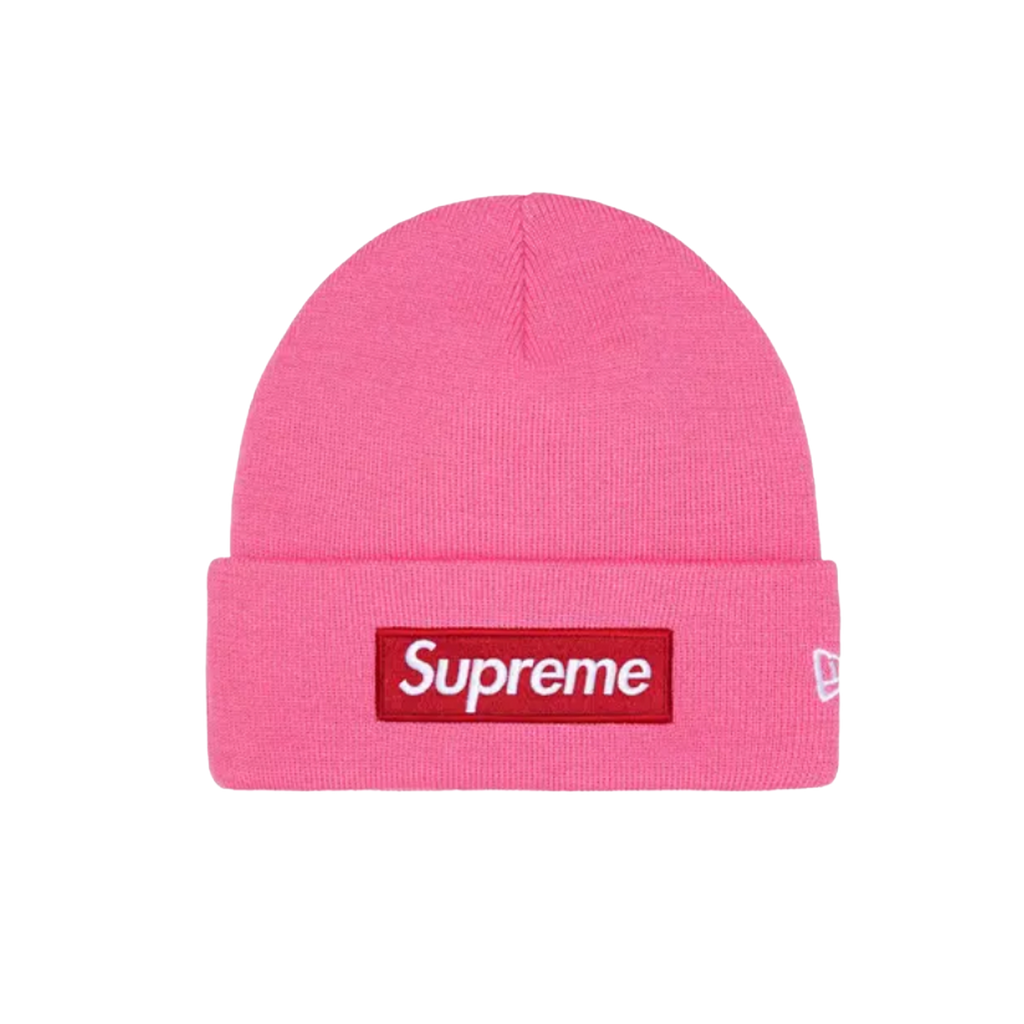 Supreme New Era Box Logo Beanie　Magenta Supreme New Era Box Logo Hue 'Magenta' – The Attic