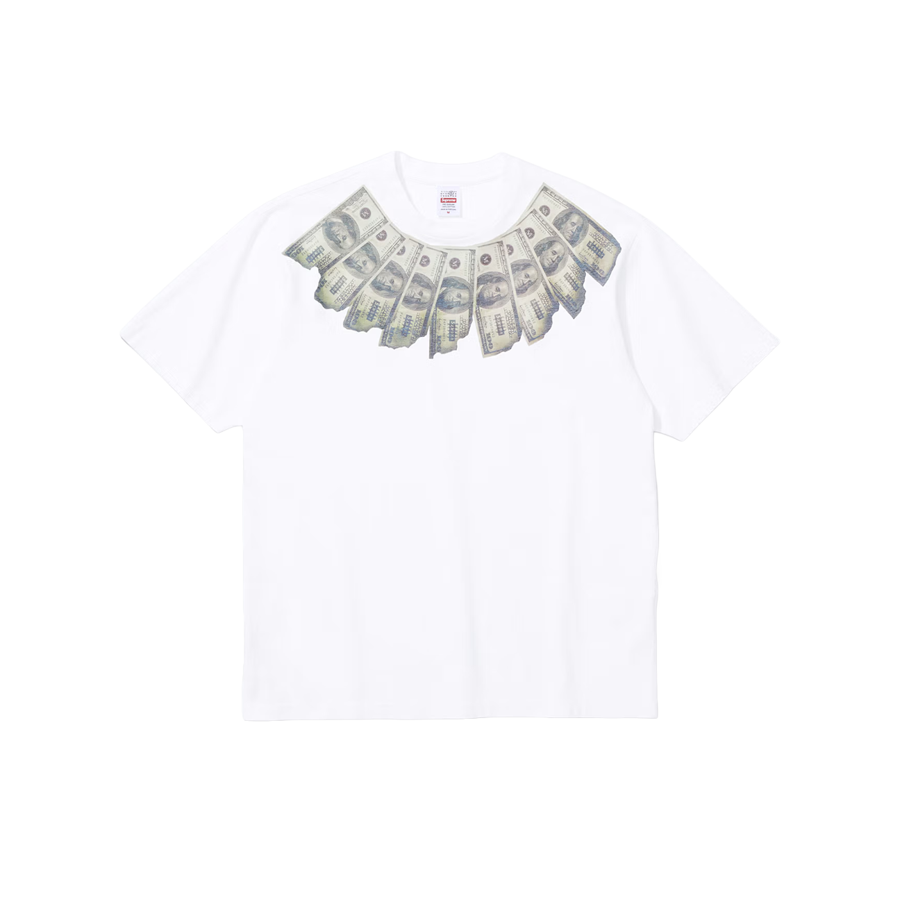 Supreme x MM6 Maison Margiela Money S/S Top 'White'