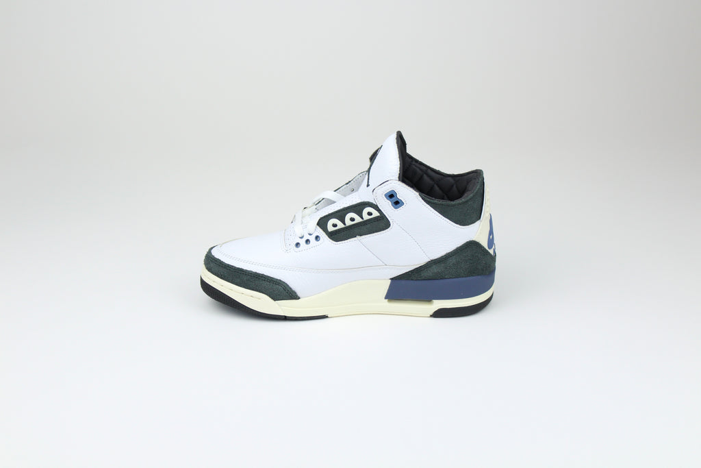 A Ma Maniére x Air Jordan 3 'For The Love' – exclusive collaboration sneakers featuring premium materials, intricate design details, and a unique colourway, ideal for sneaker collectors and streetwear enthusiasts.