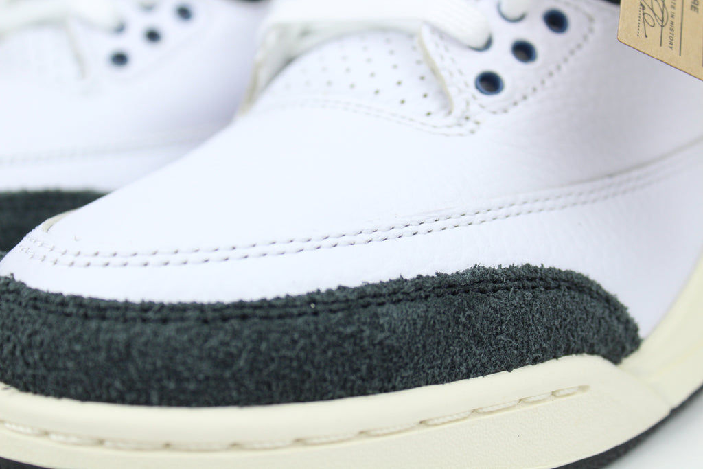 A Ma Maniére x Air Jordan 3 'For The Love' – exclusive collaboration sneakers featuring premium materials, intricate design details, and a unique colourway, ideal for sneaker collectors and streetwear enthusiasts.