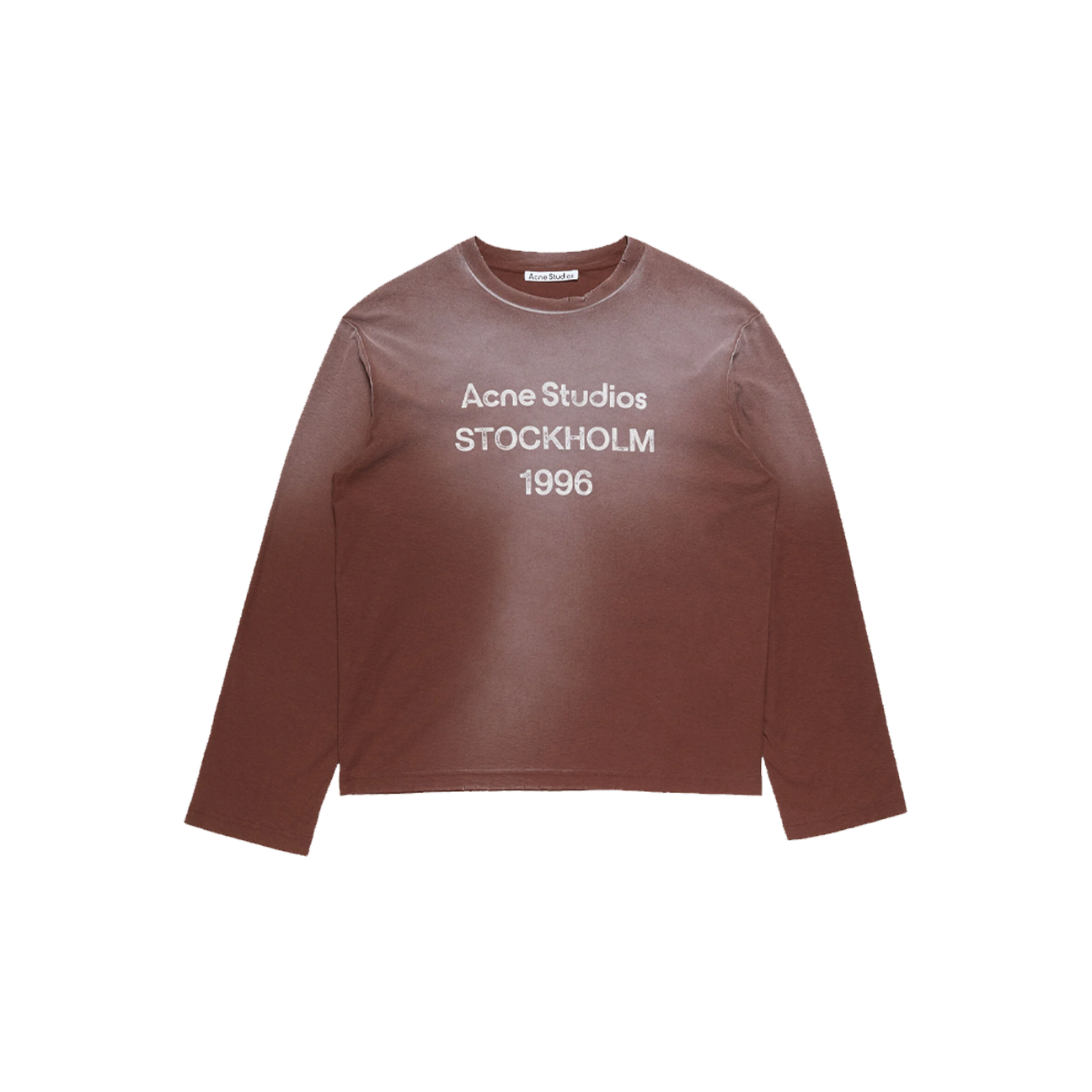 Acne Studios 1996 Logo T-Shirt Longsleeve 'Chocolate Brown'