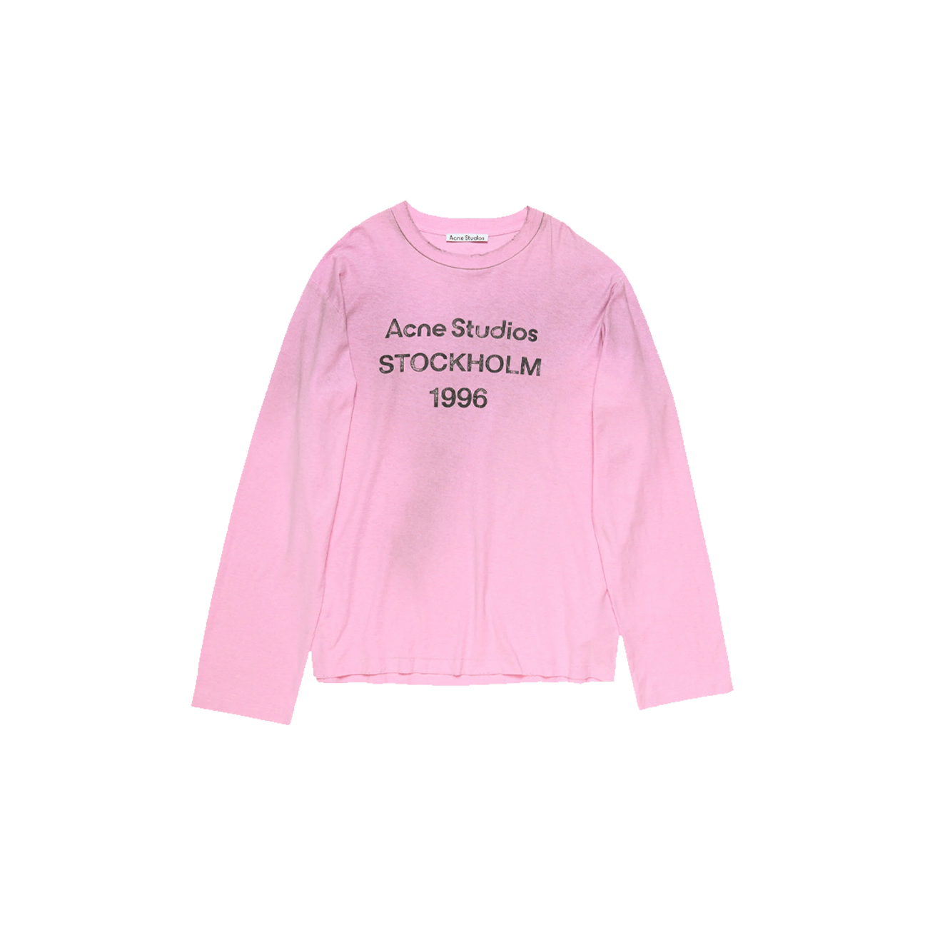 Acne Studios 1996 Logo T-Shirt Longsleeve 'Cotton Candy Pink'