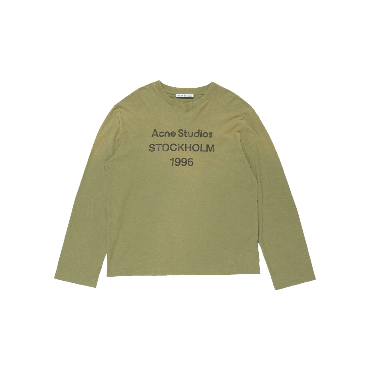 Acne Studios 1996 Logo T-Shirt Longsleeve 'Olive Green'