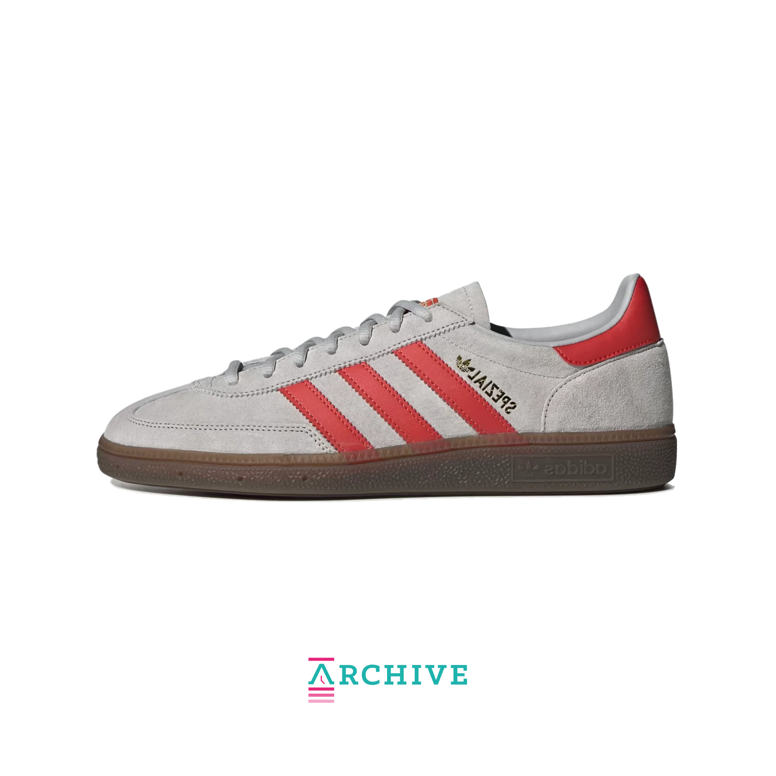 Adidas Handball Spezial Grey Hi-Res 'Red' - Size 43 1/3 (ARCHIVE)-9594486653258-The Attic