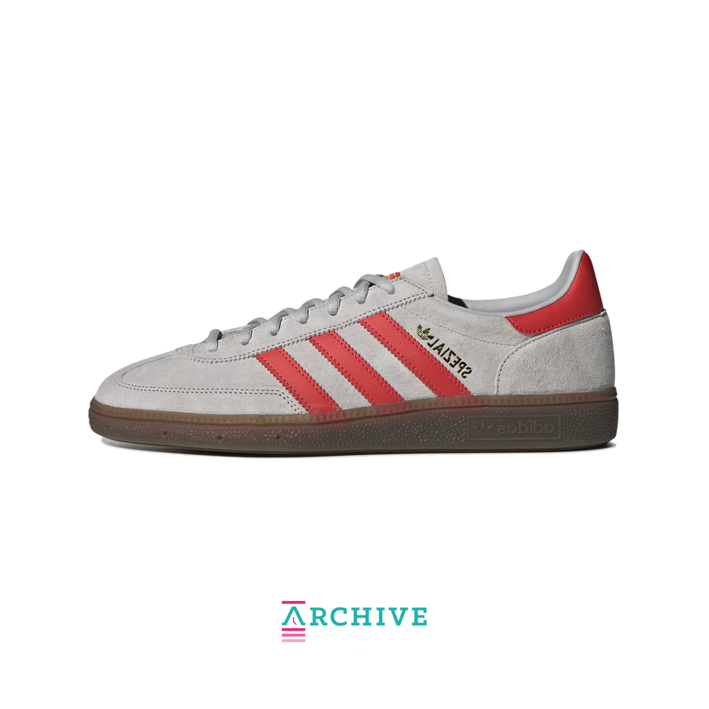 Adidas Handball Spezial Grey Hi-Res 'Red' - Size 43 1/3 (ARCHIVE)-9594486653258-The Attic