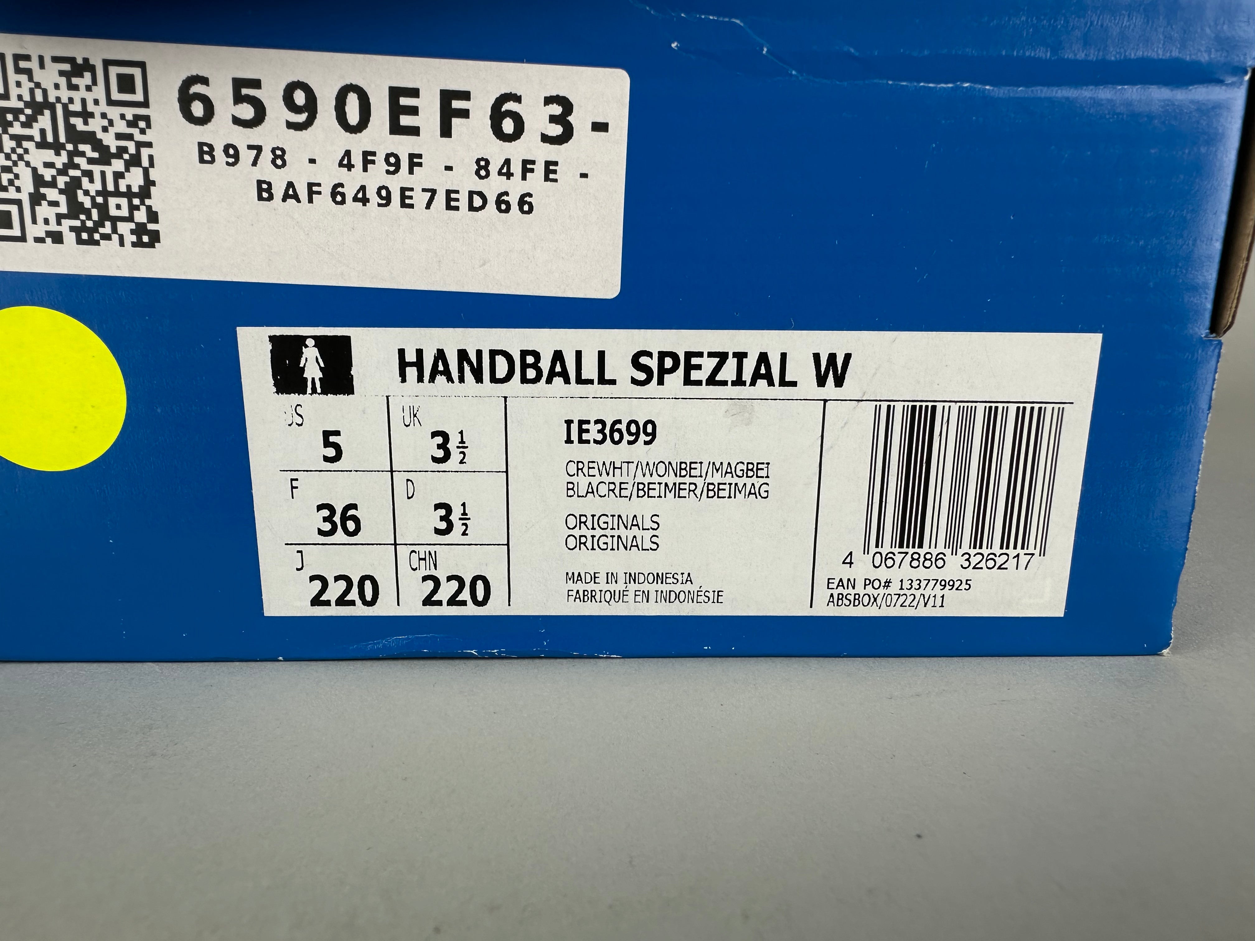 adidas Women's Handball Spezial 'Cream White Wonder Beige - Size 36 (ARCHIVE)
