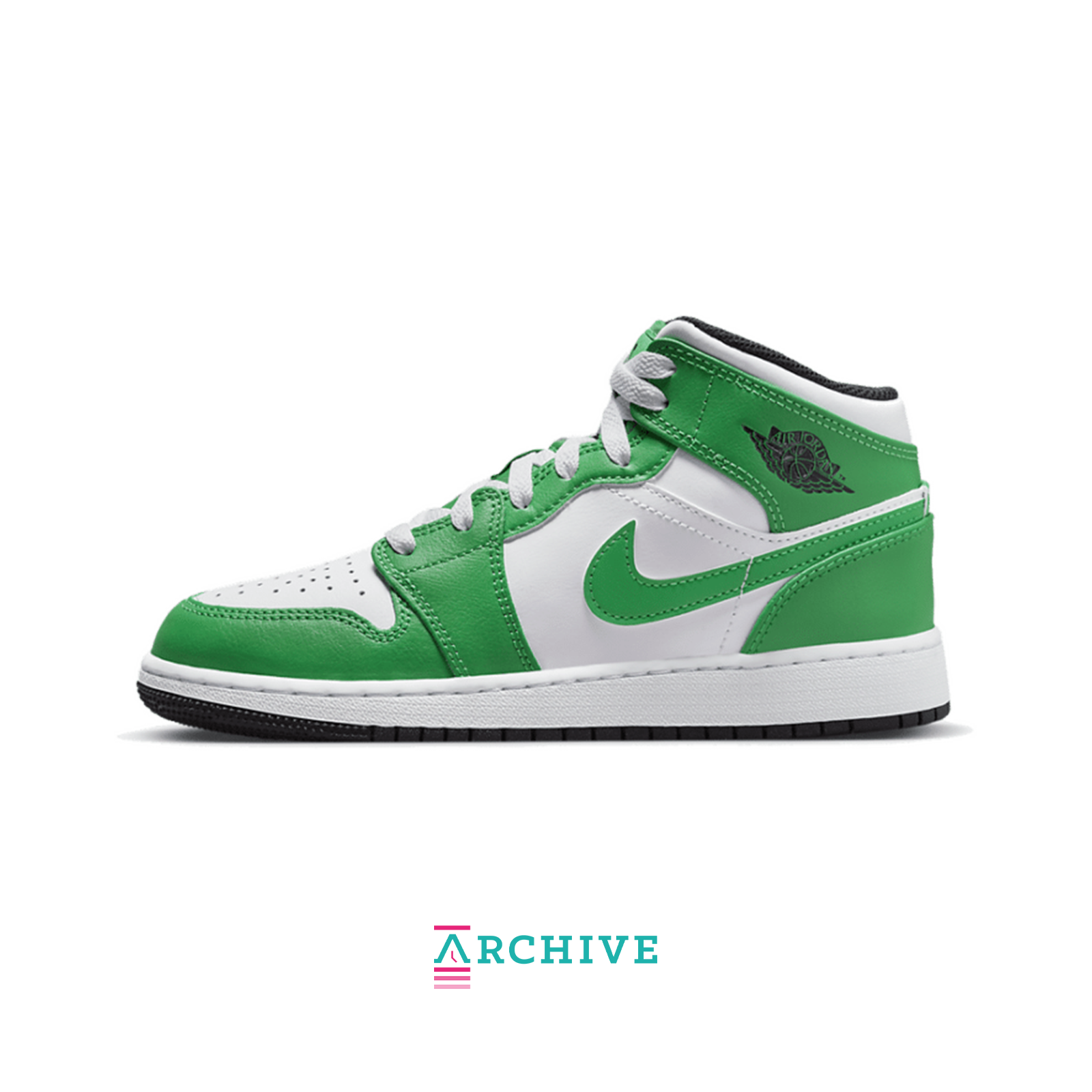 Air Jordan 1 Mid GS 'Lucky Green' - Size 37.5 (ARCHIVE)-10271760286026-The Attic