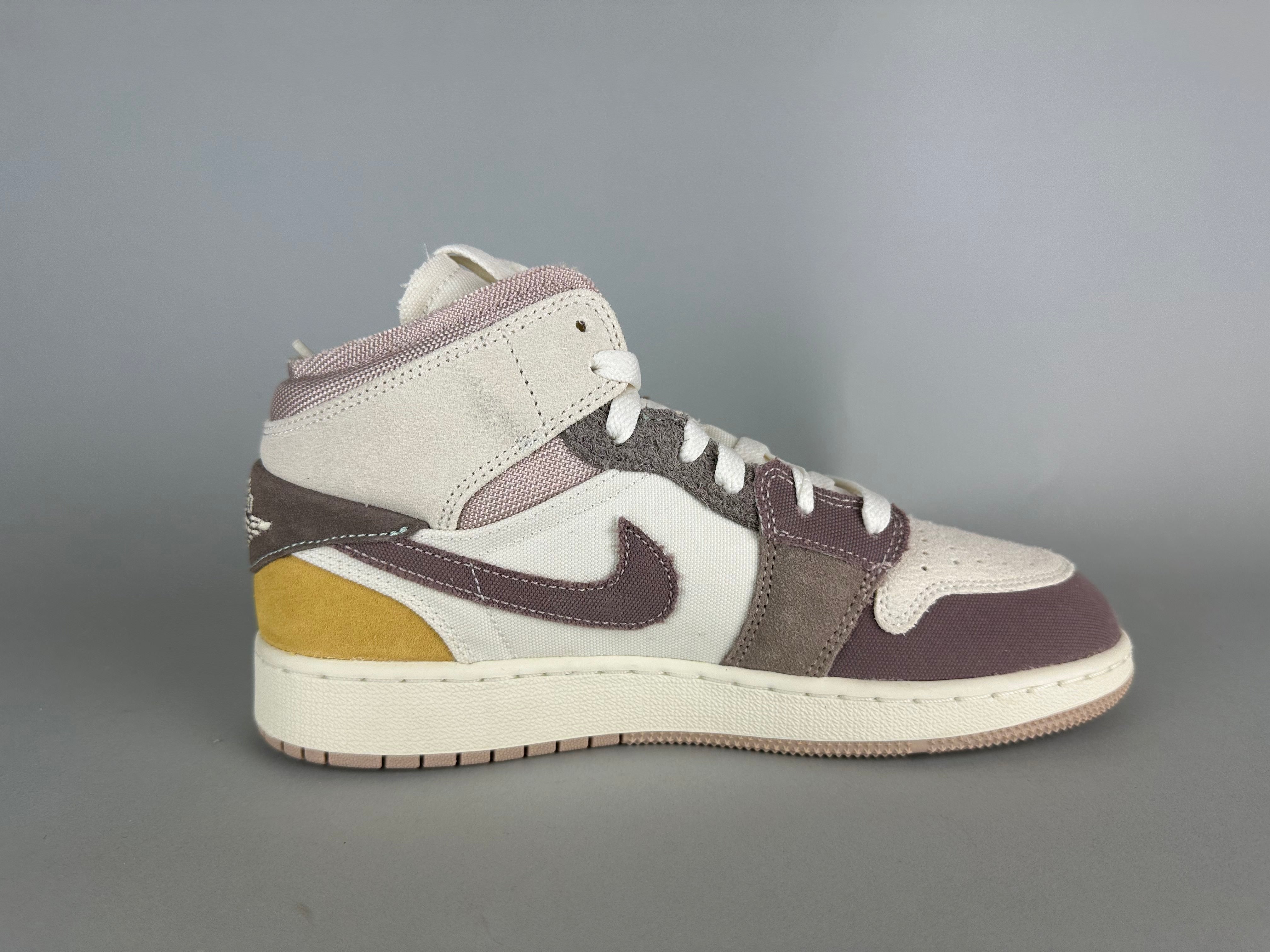 Air Jordan 1 Mid SE Craft GS 'Inside Out - Taupe Haze' - Size 38 (ARCHIVE)