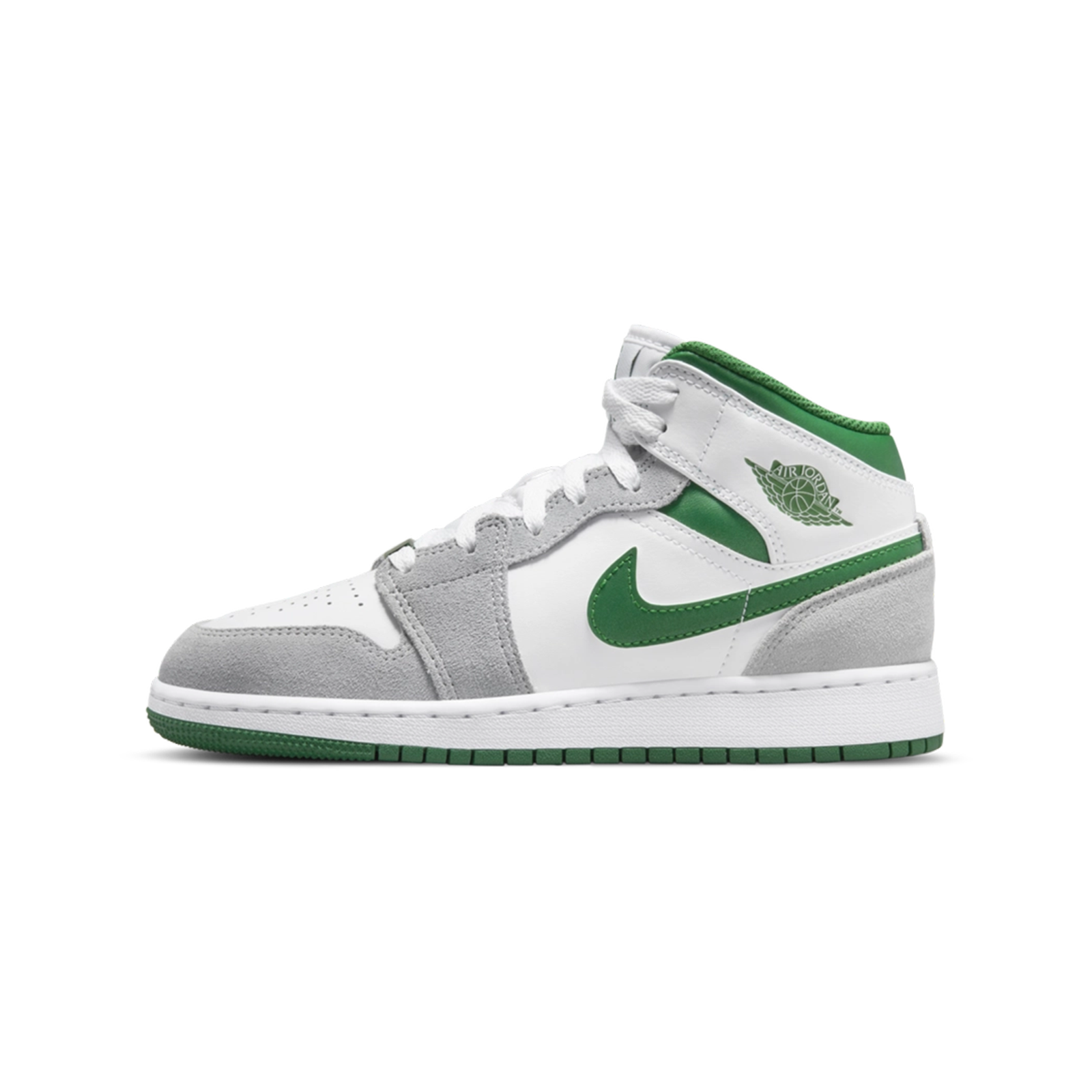Air Jordan 1 Mid SE 'White Pine Green Smoke Grey' (GS) – The